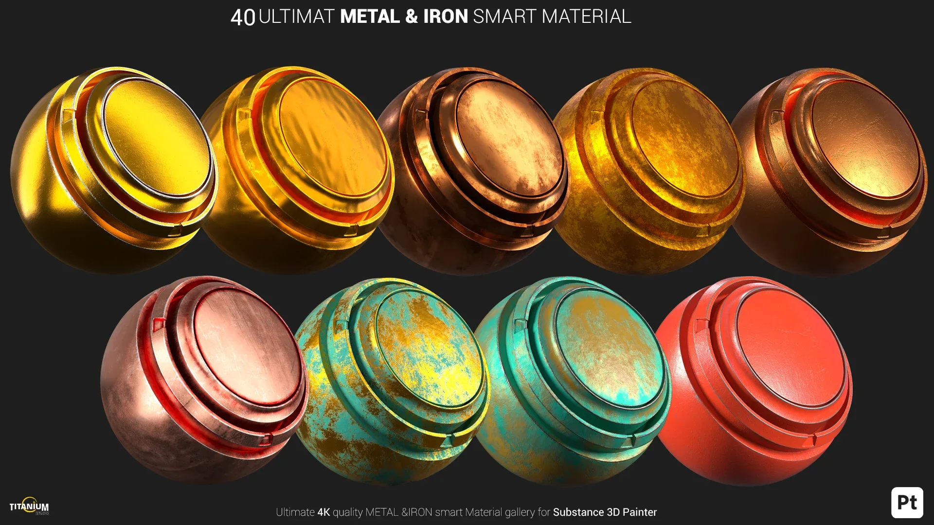 Ultimate Metal & Iron Smart Material + 4K PBR Textures