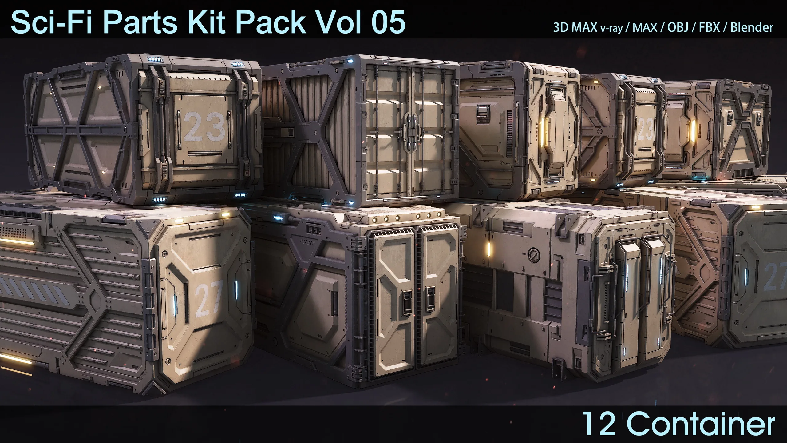 Sci-Fi Parts Kit Pack Vol 05 Container