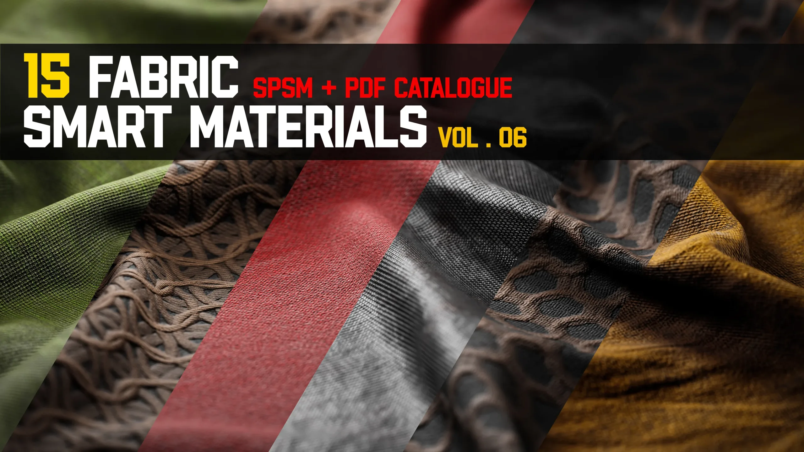 " 15 High Detailed Fabric Smart Materials " (Vol.6)