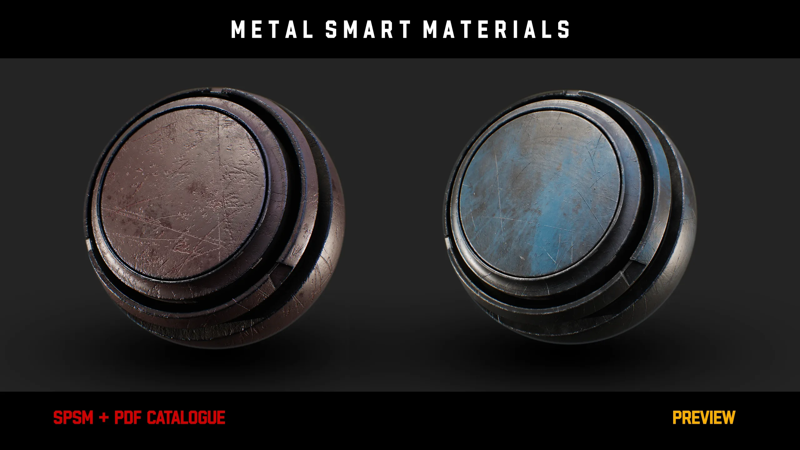 " 15 High Detailed Metal Smart Materials " (Vol.3)