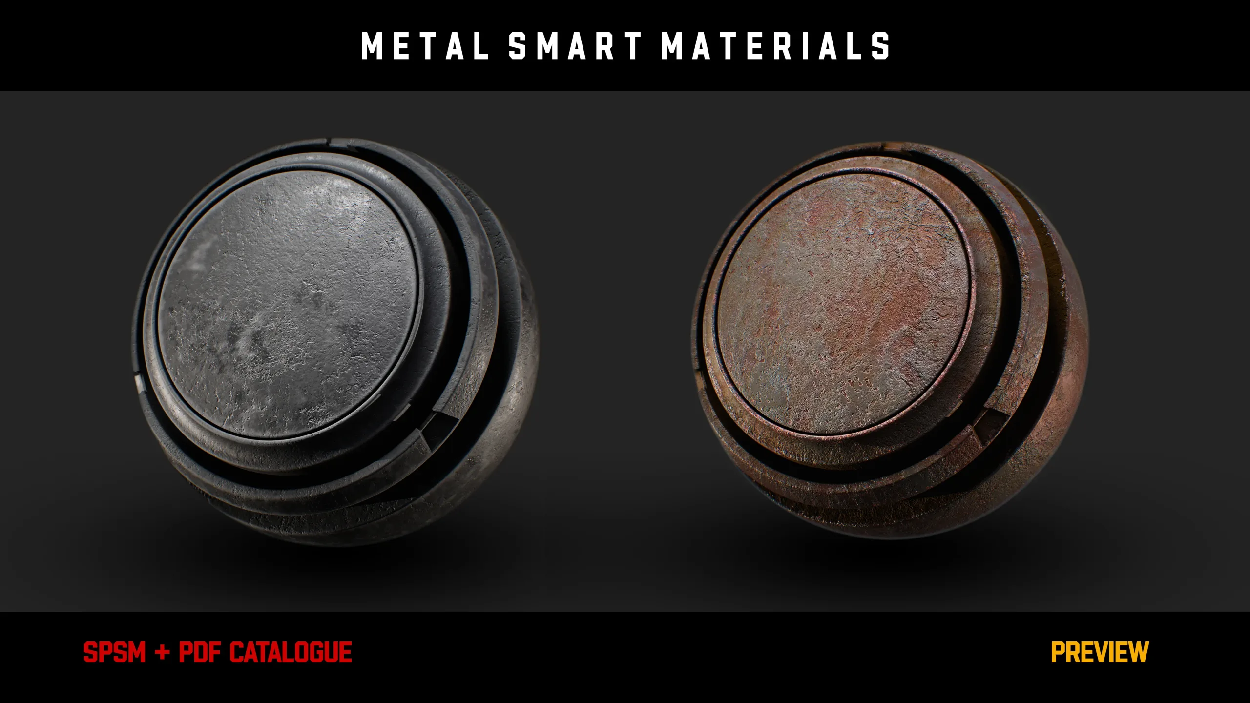 " 15 High Detailed Metal Smart Materials " (Vol.3)