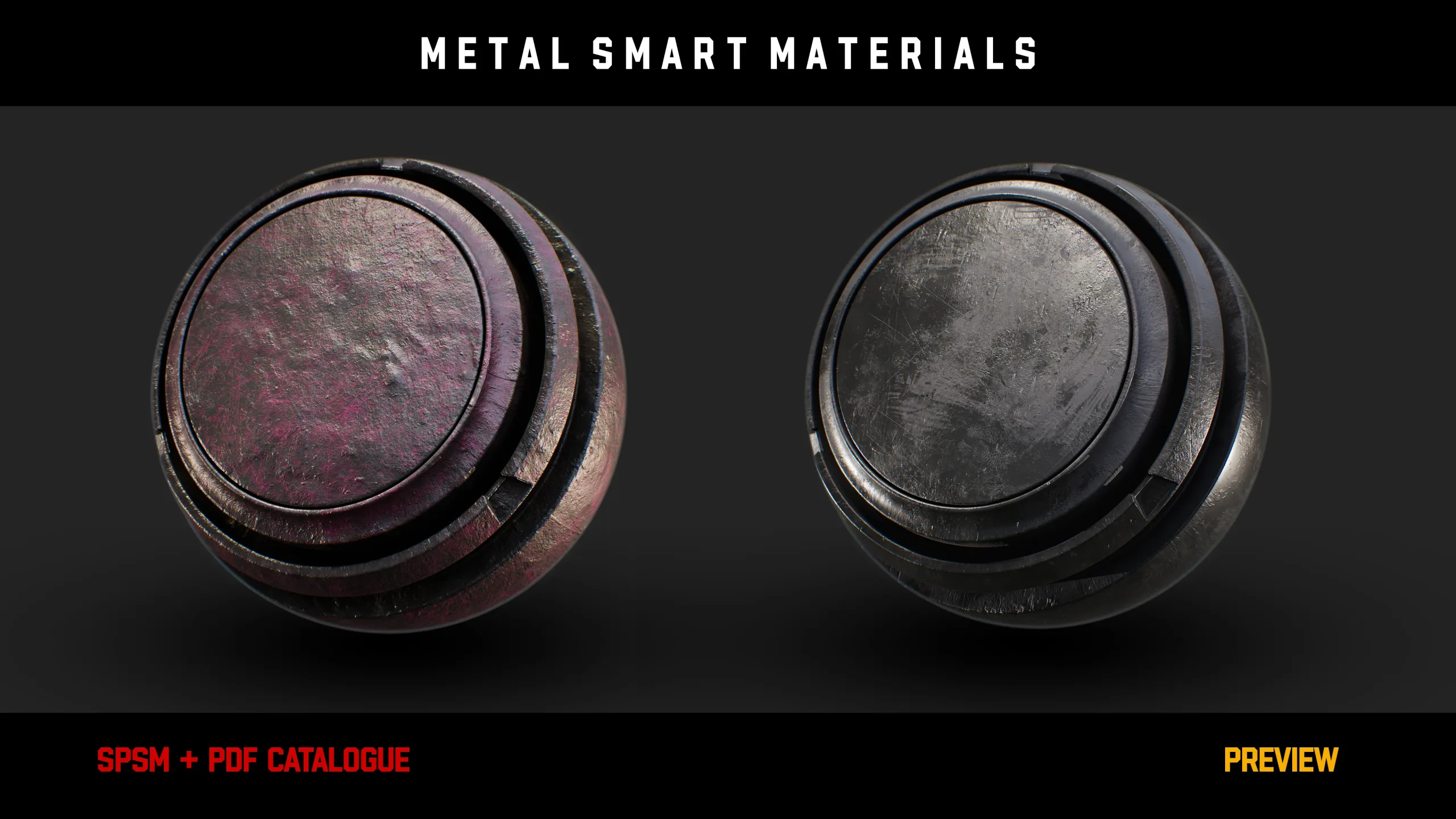 " 15 High Detailed Metal Smart Materials " (Vol.3)