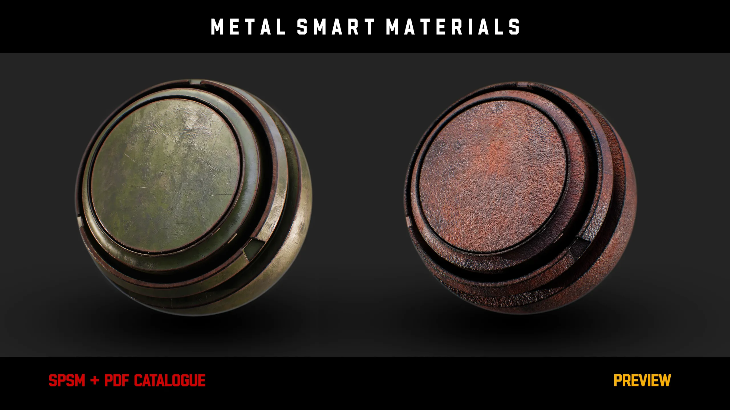 " 15 High Detailed Metal Smart Materials " (Vol.3)