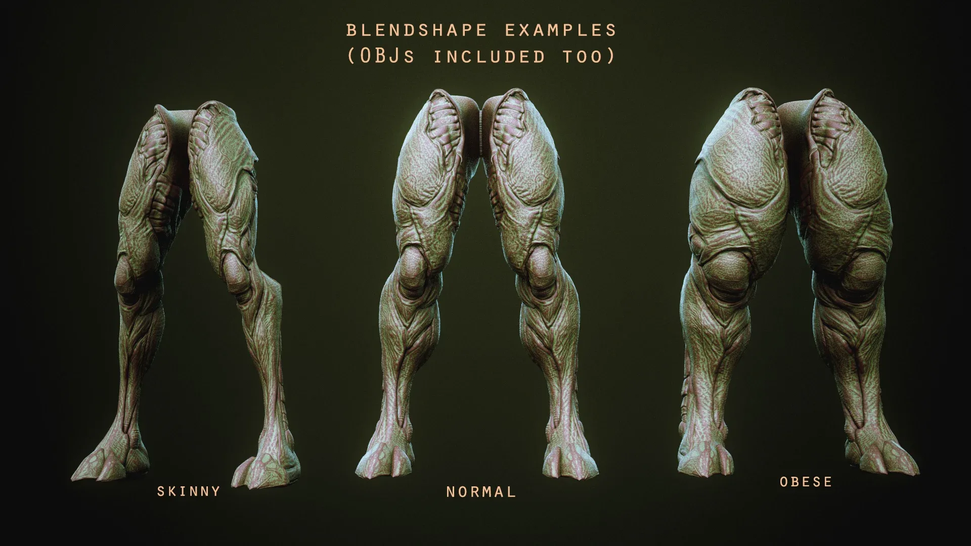 DEMON part 4: 40 Legs with Blendshapes