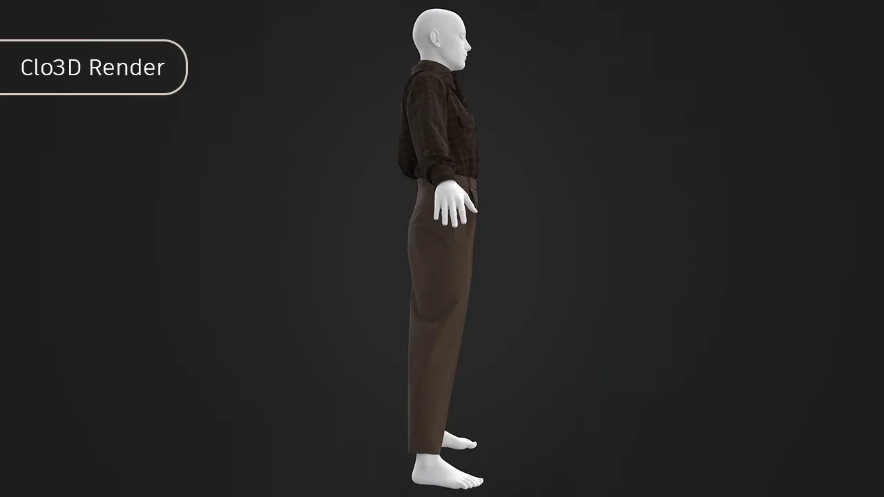 Men 's Vintage Outfit / MD , Clo3d Project + OBJ , FBX (Game Ready)