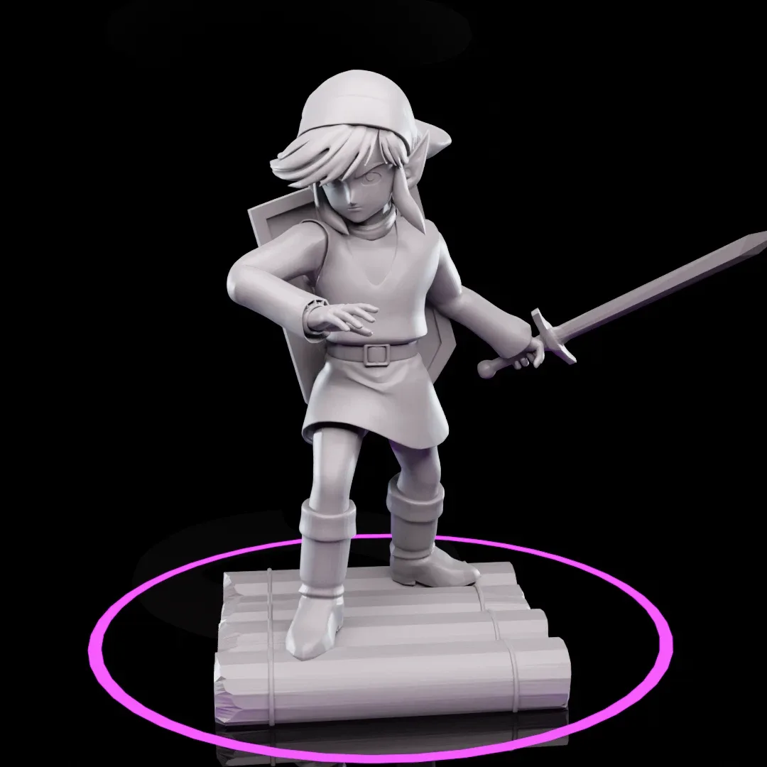 Zelda - Retro link on raft STL   3DPrint READY