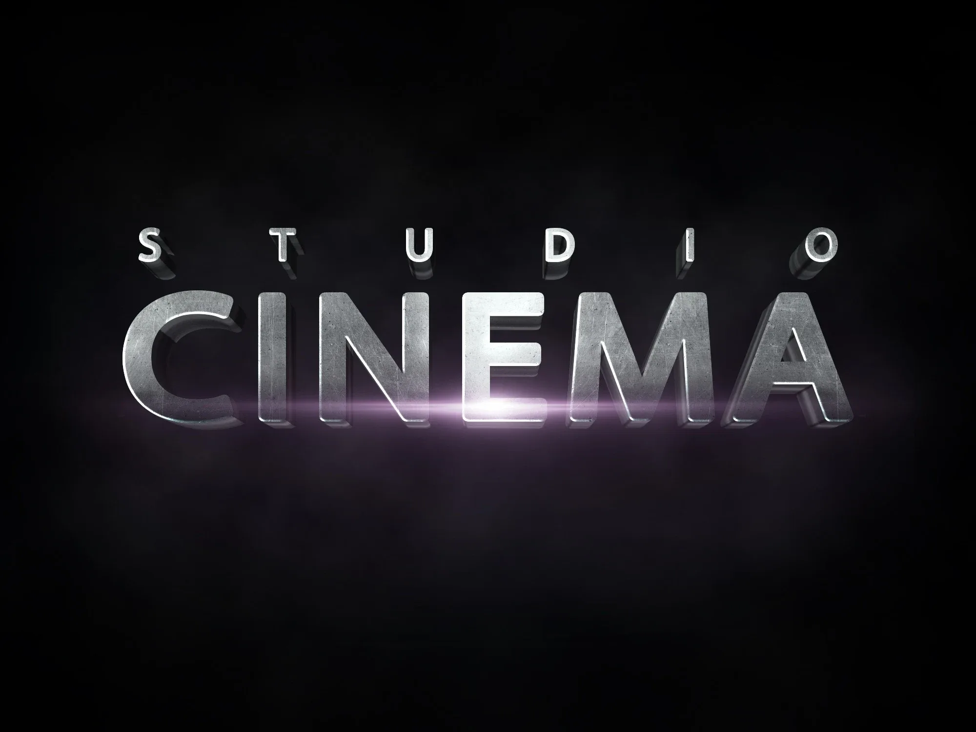 3D Cinema PSD fully editable text effect. Layer style PSD mockup template.