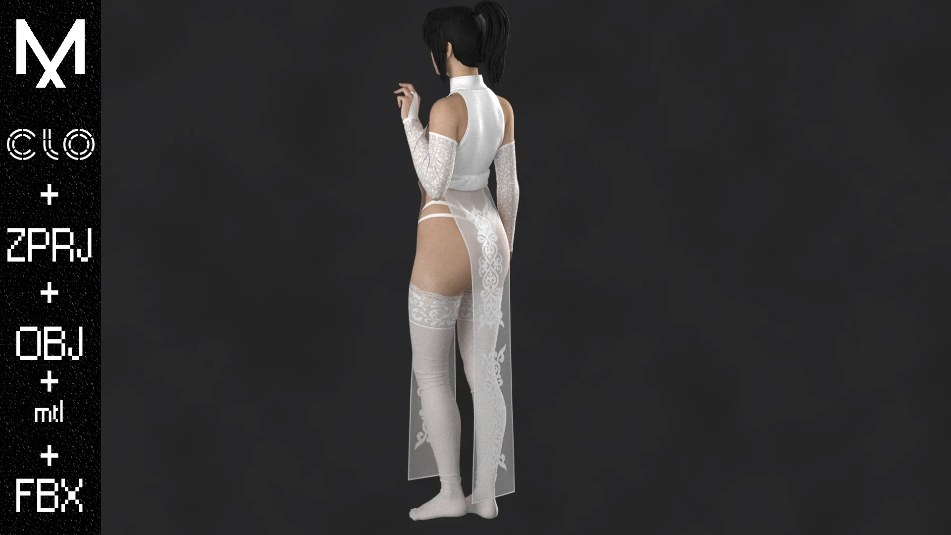 Character Outfit Female OBJ mtl FBX ZPRJ