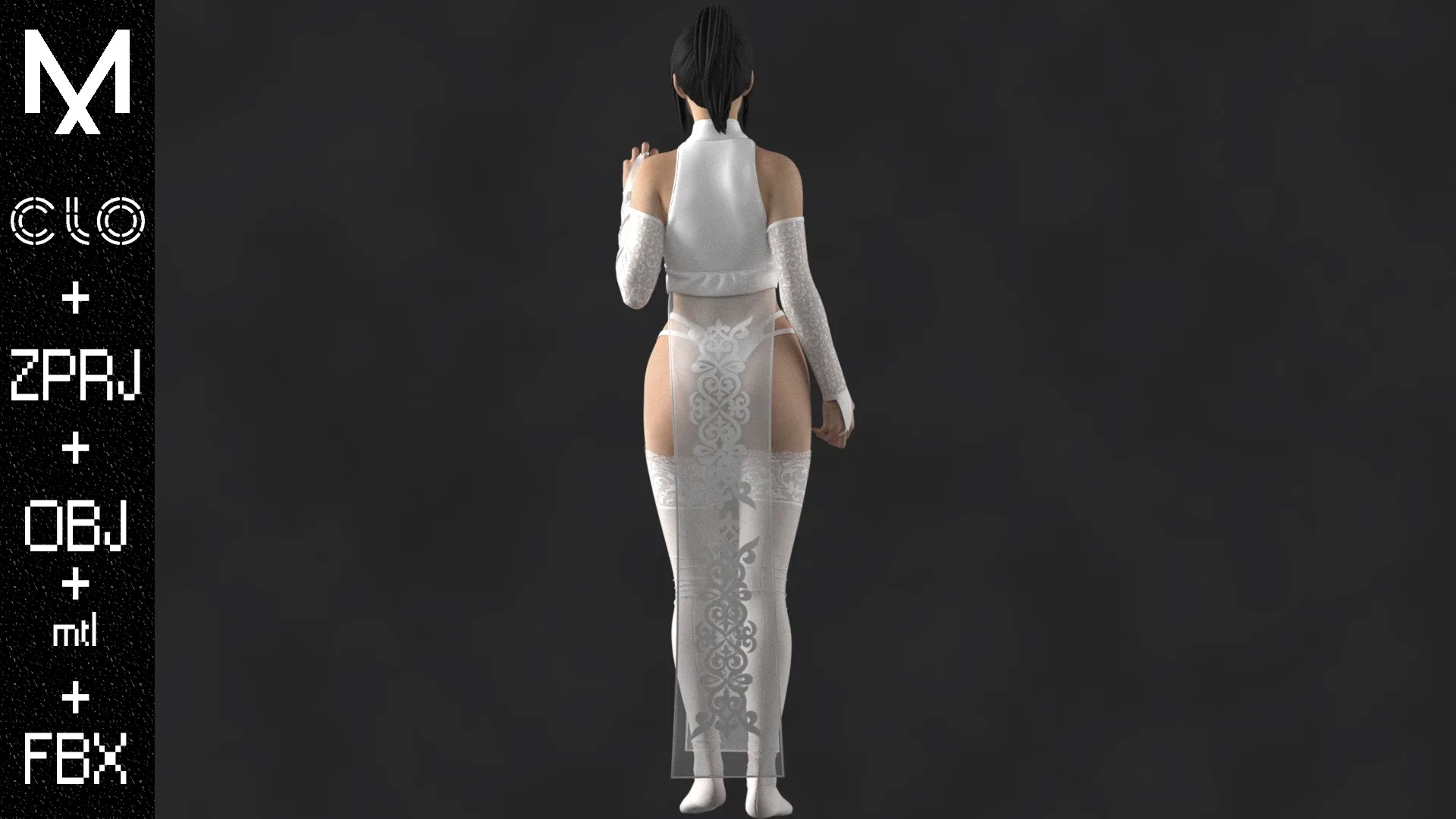 Character Outfit Female OBJ mtl FBX ZPRJ