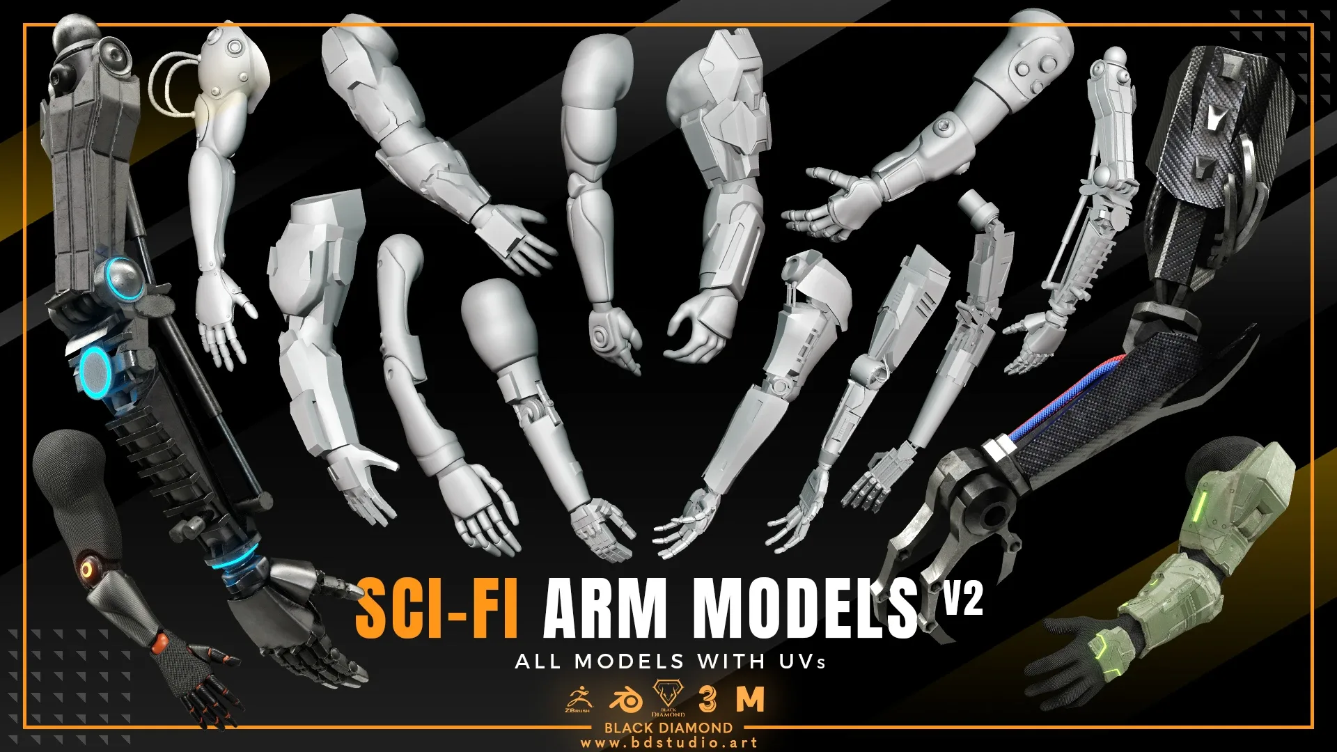 SCI-FI ARM MODELS v2