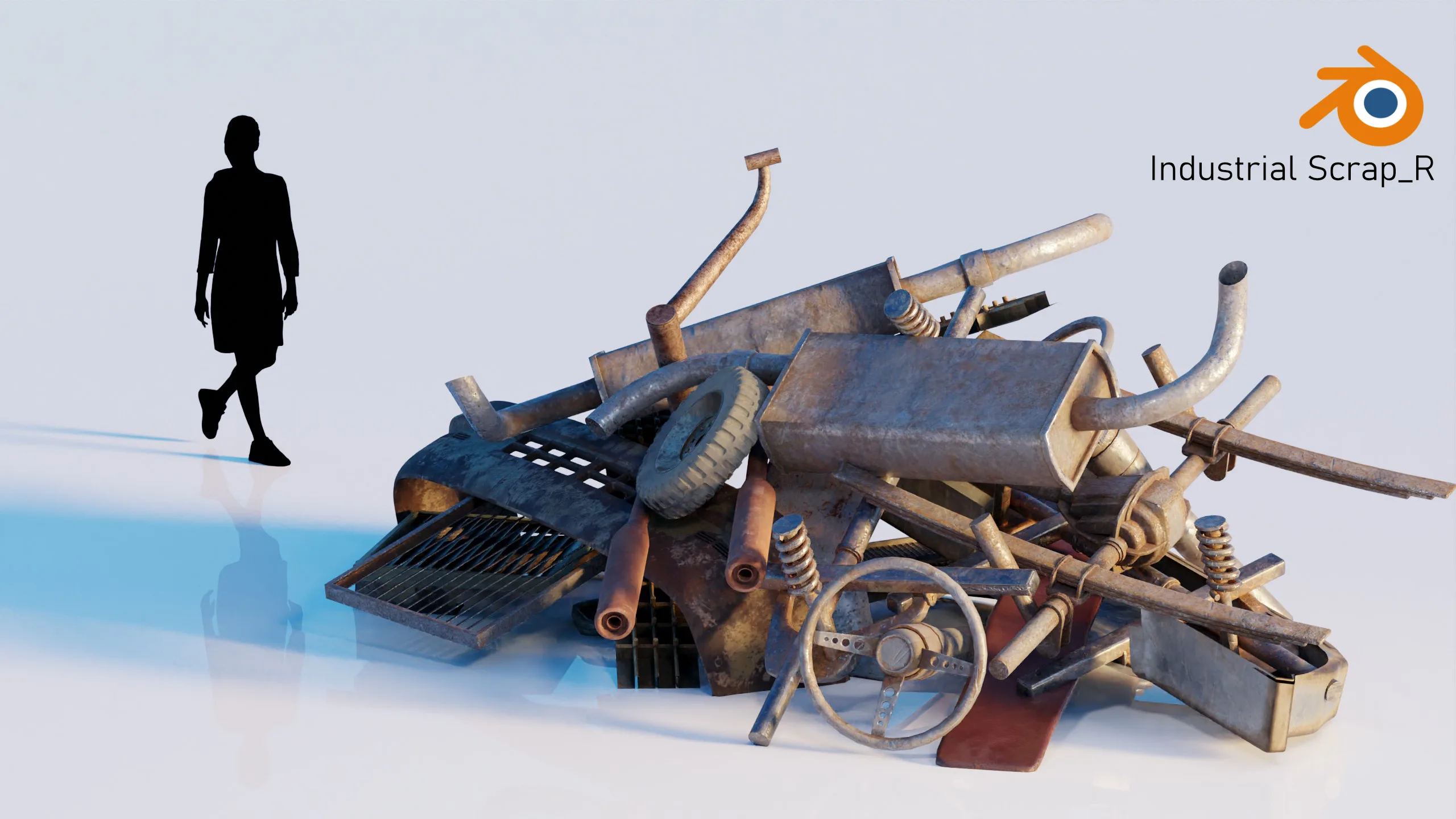 200+ Industrial Debris Scrap Trash 3d models Pack