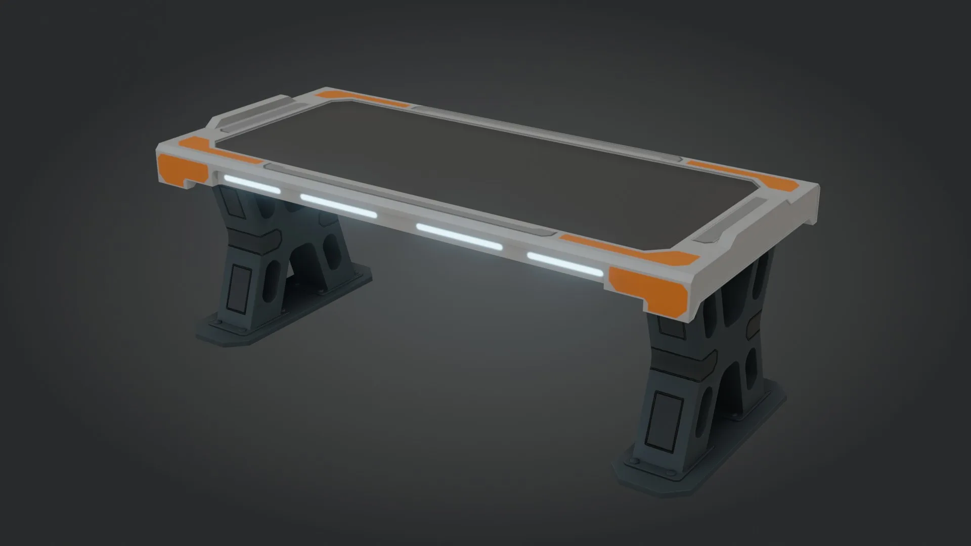 Sci-fi Work Bench - Low poly - PBR - Game ready