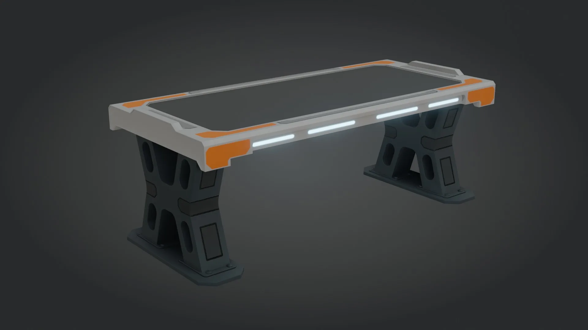 Sci-fi Work Bench - Low poly - PBR - Game ready