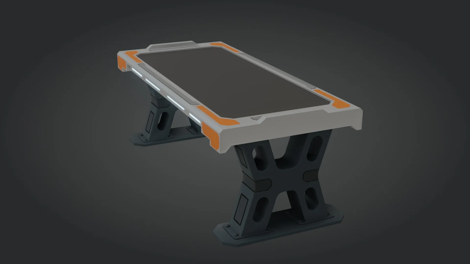 Sci-fi Work Bench - Low poly - PBR - Game ready