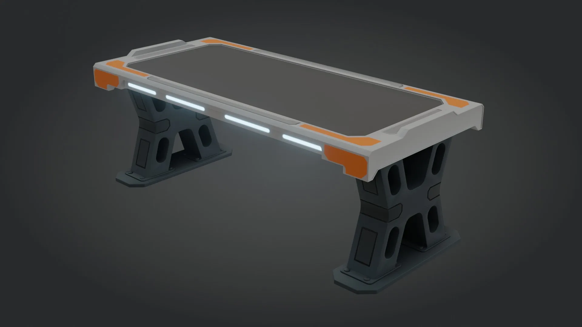 Sci-fi Work Bench - Low poly - PBR - Game ready