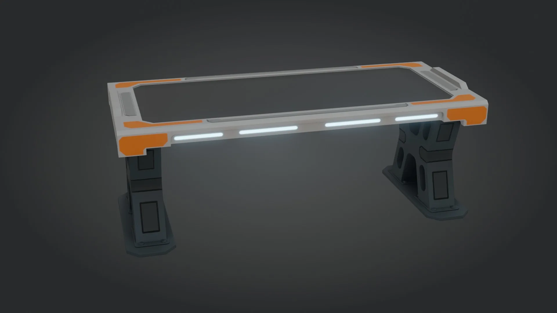 Sci-fi Work Bench - Low poly - PBR - Game ready