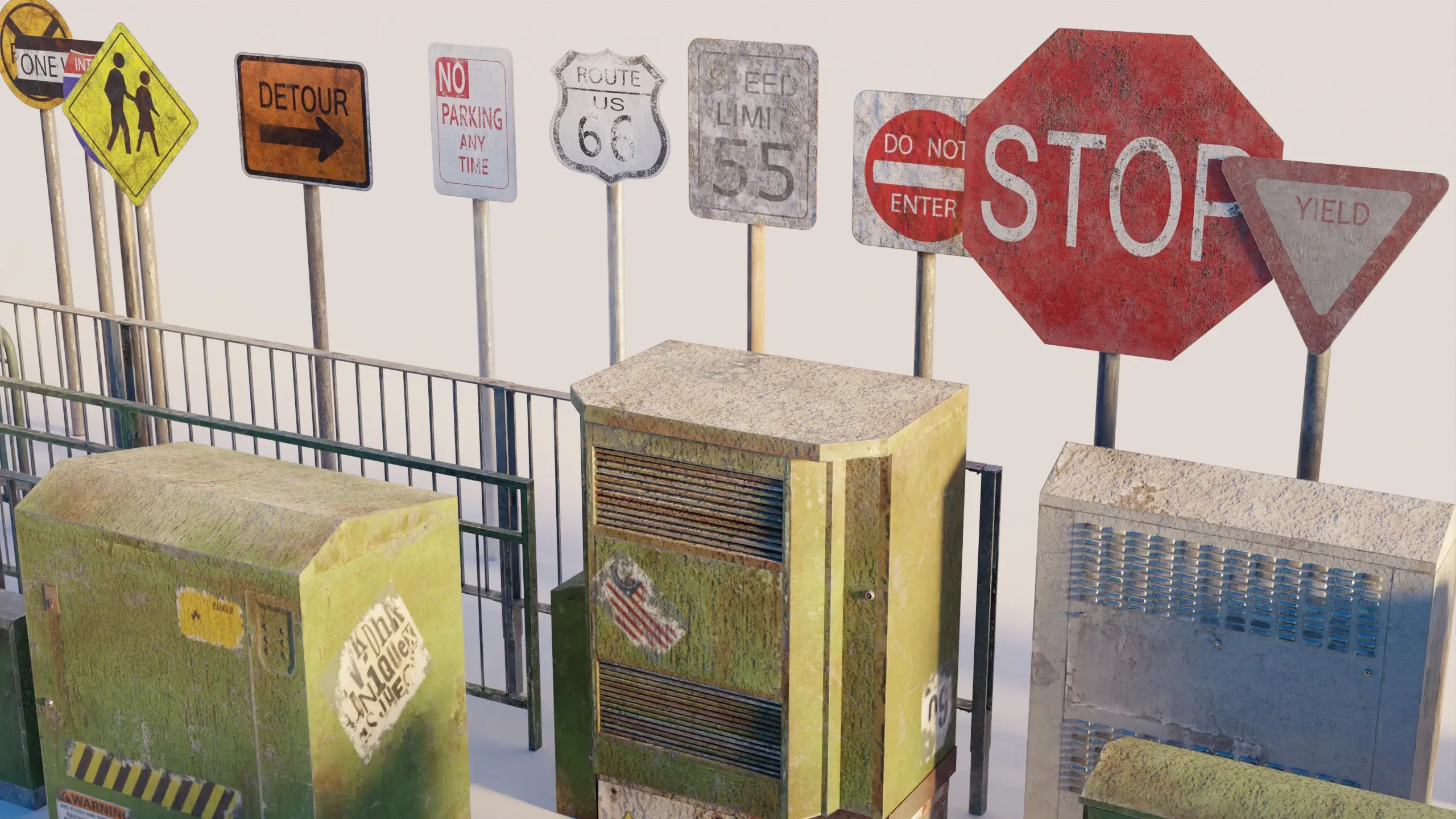 190+ City Street Assets Pack