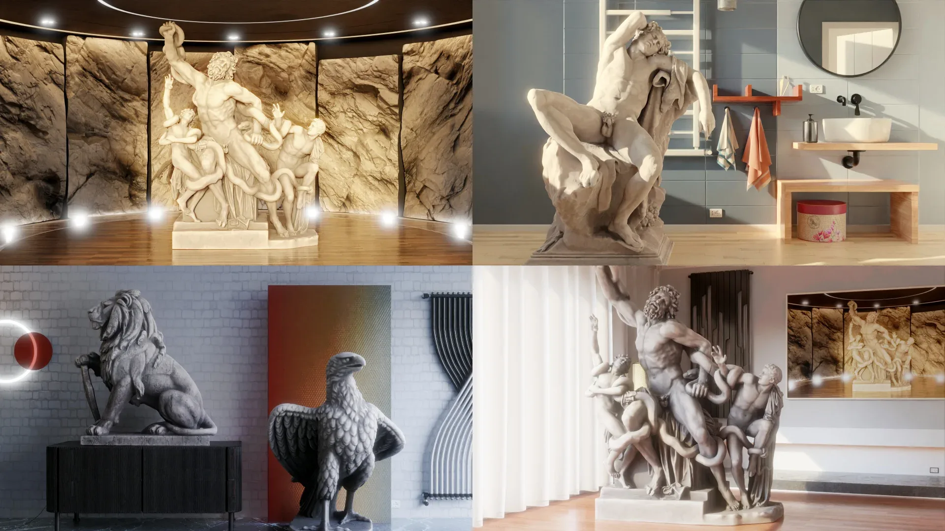 100+ Scaned Famous Statues in Rome 3d models Pack Ⅰ