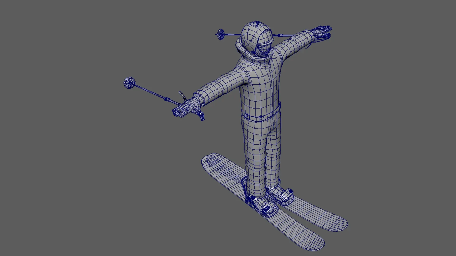 Skiing Player