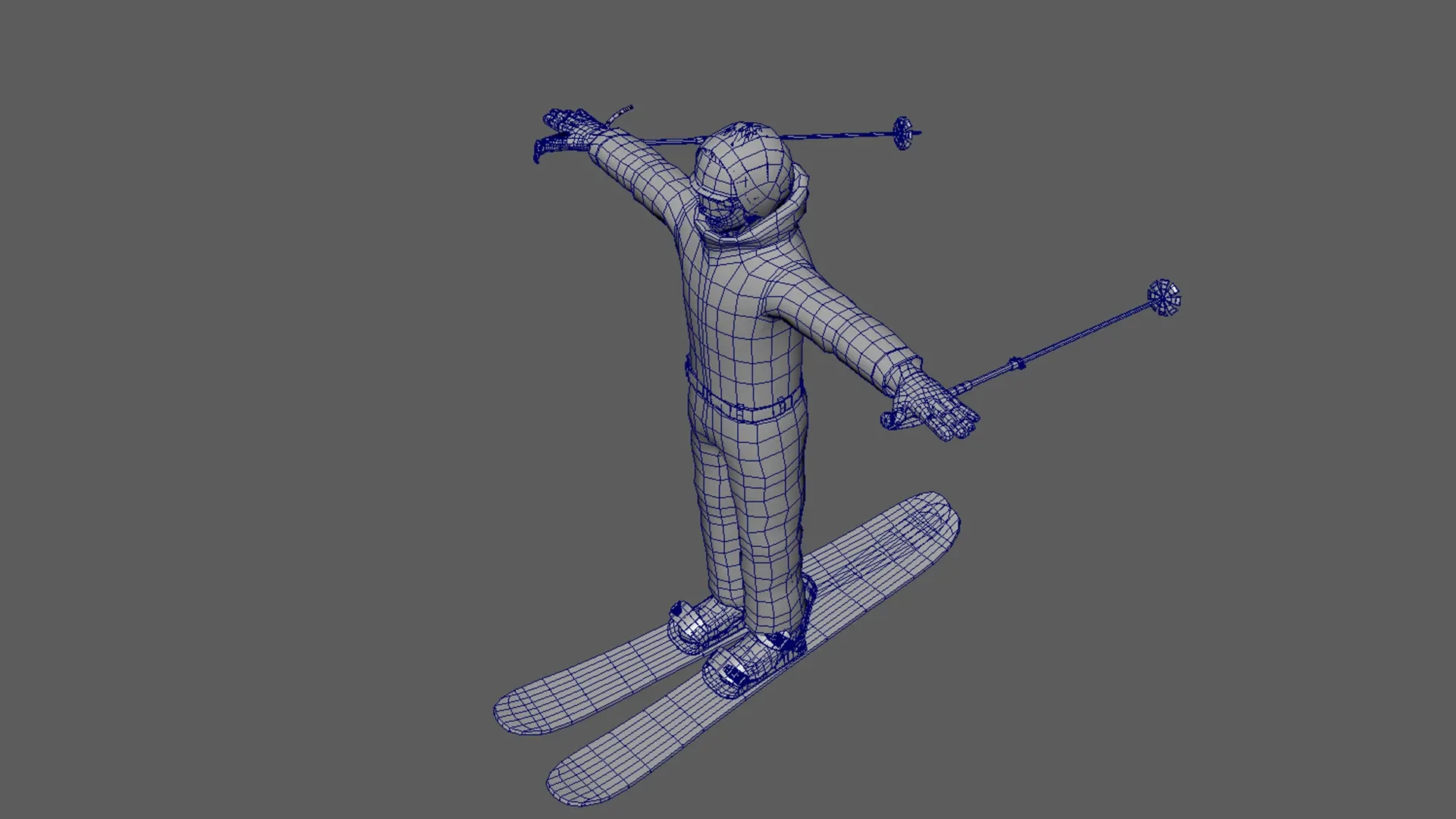 Skiing Player