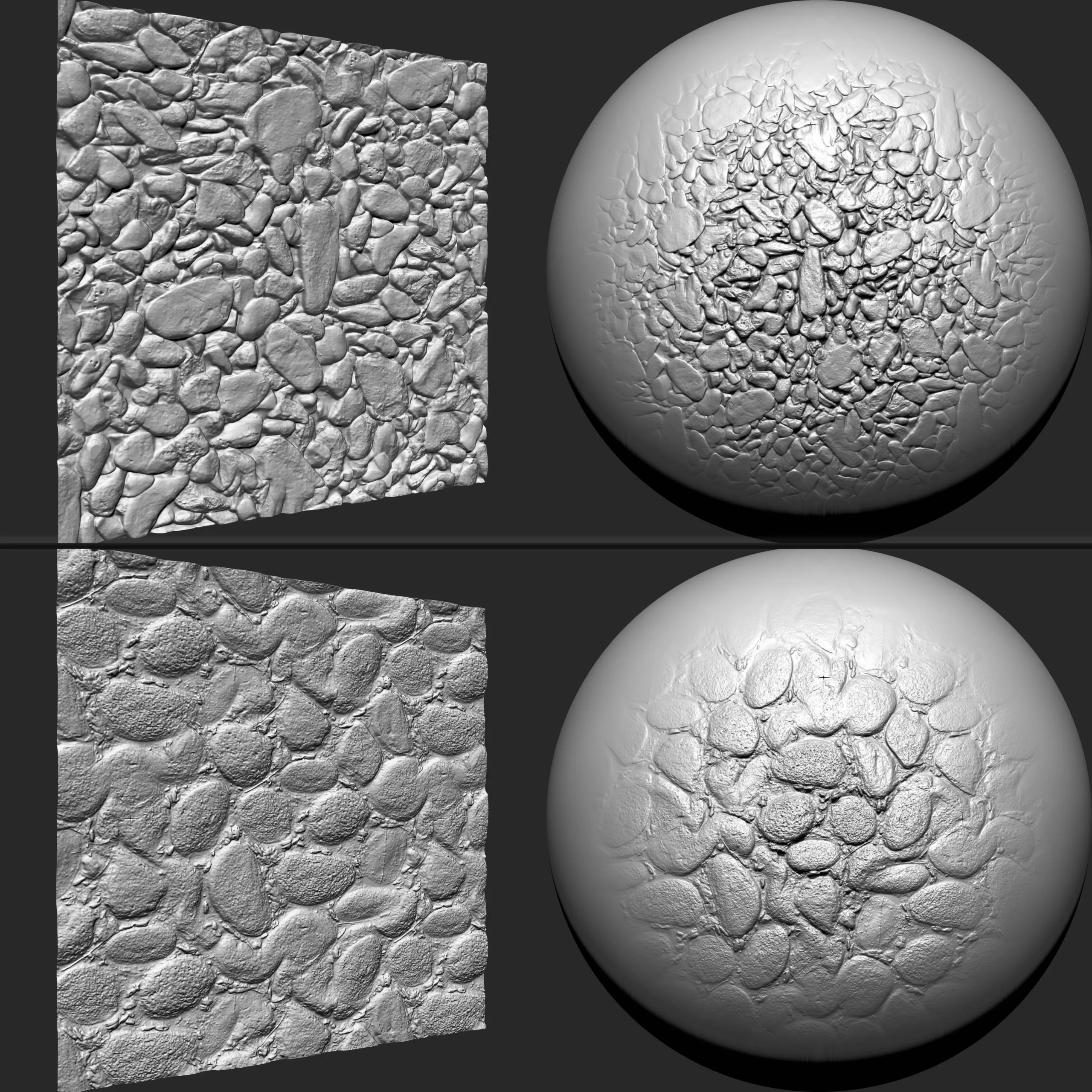 Stone Gravels VDM brushes , Alpha and Noise