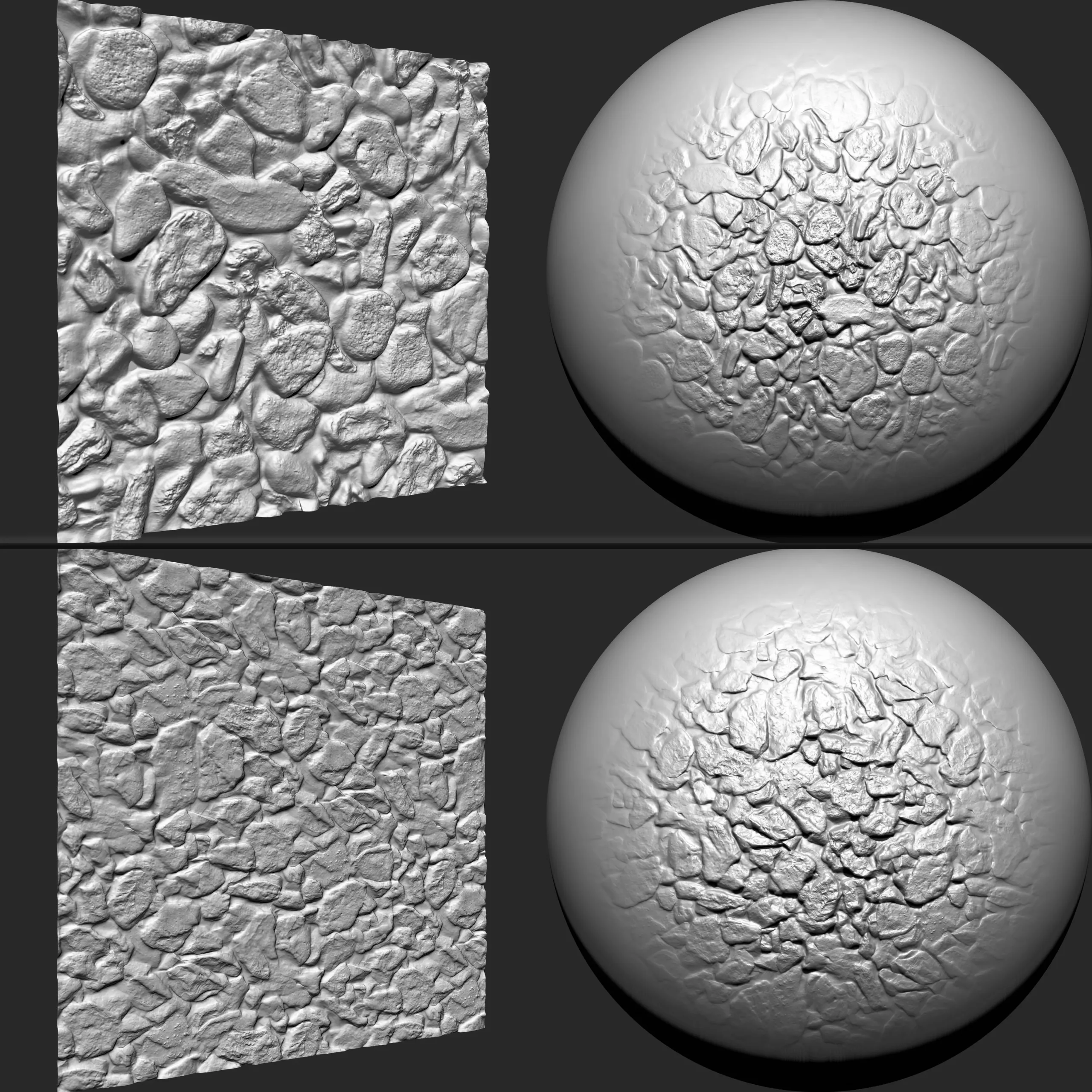 Stone Gravels VDM brushes , Alpha and Noise