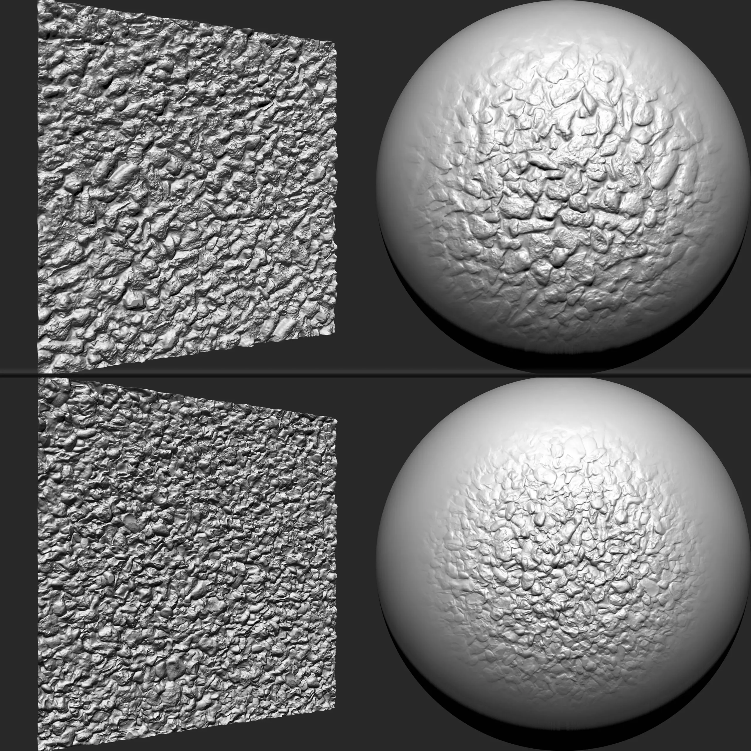 Stone Gravels VDM brushes , Alpha and Noise