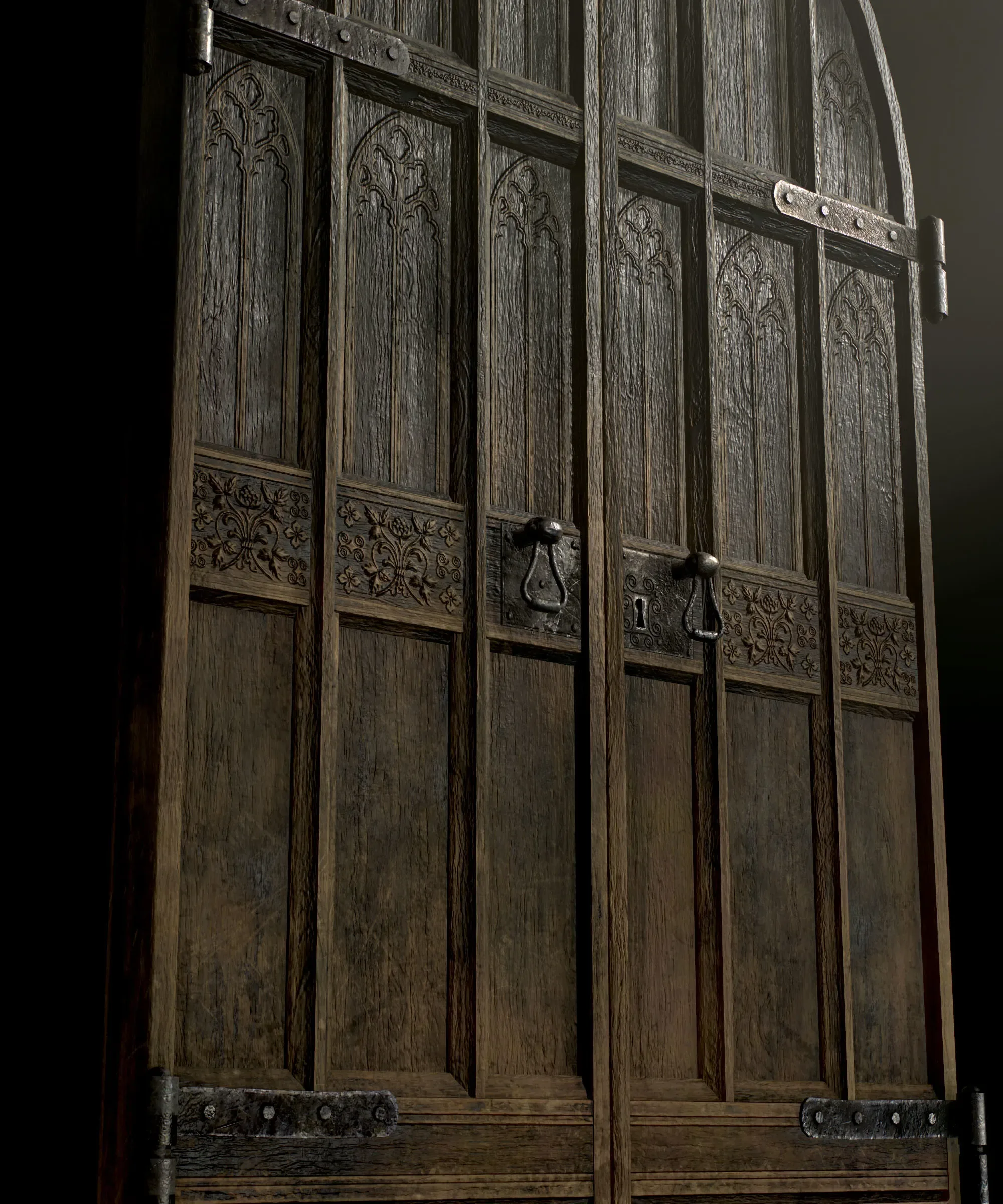 Medieval Wooden Door