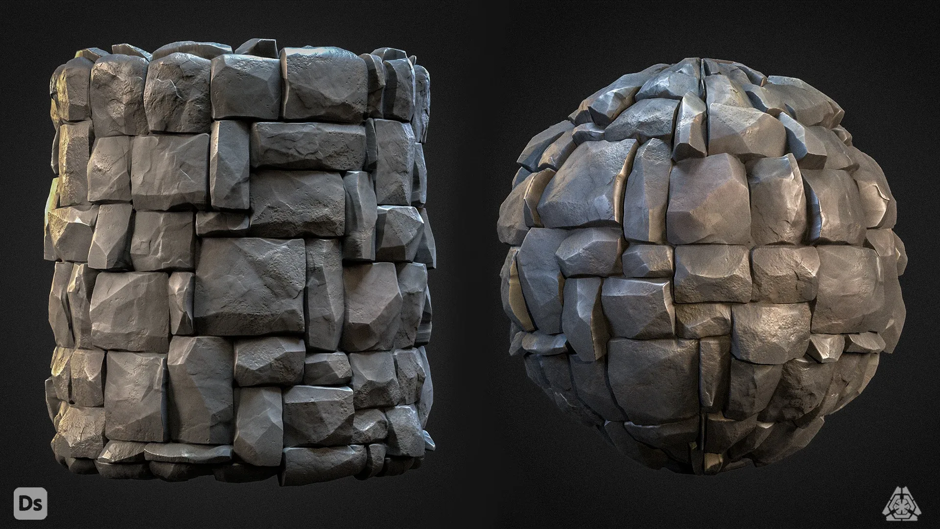 8 High Quality Stylized Stone Material