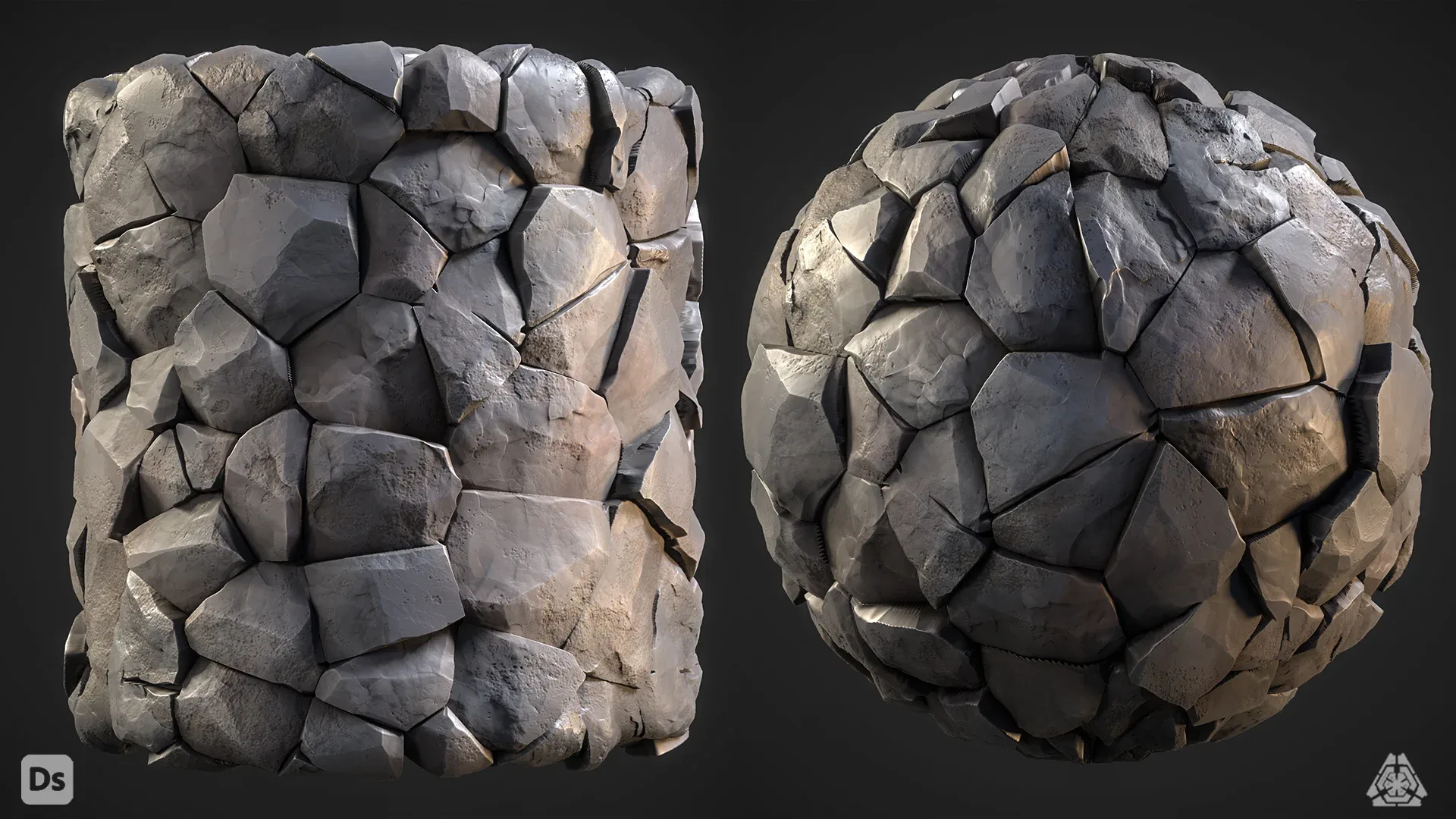 8 High Quality Stylized Stone Material