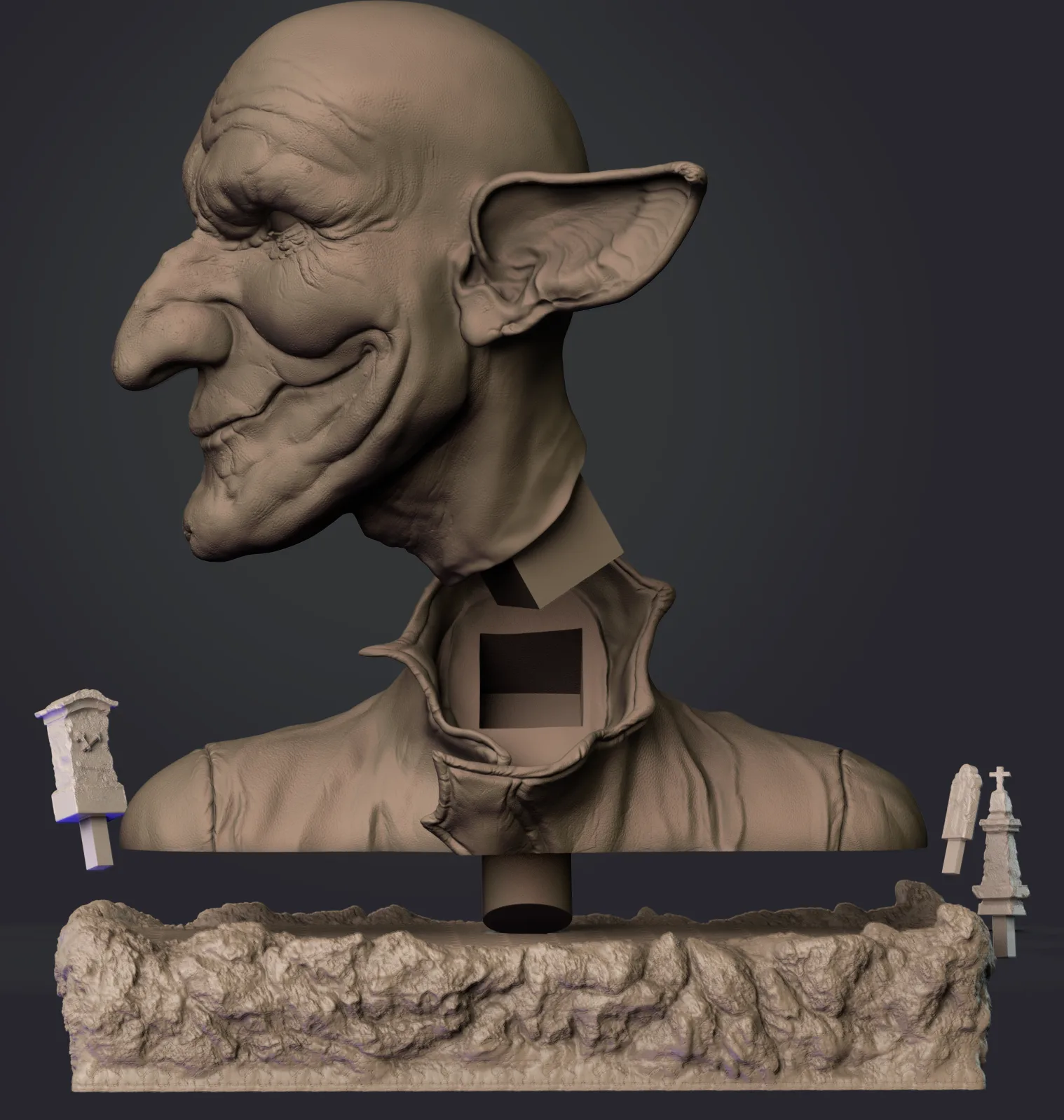 3d Printable Bust STL+ZTL