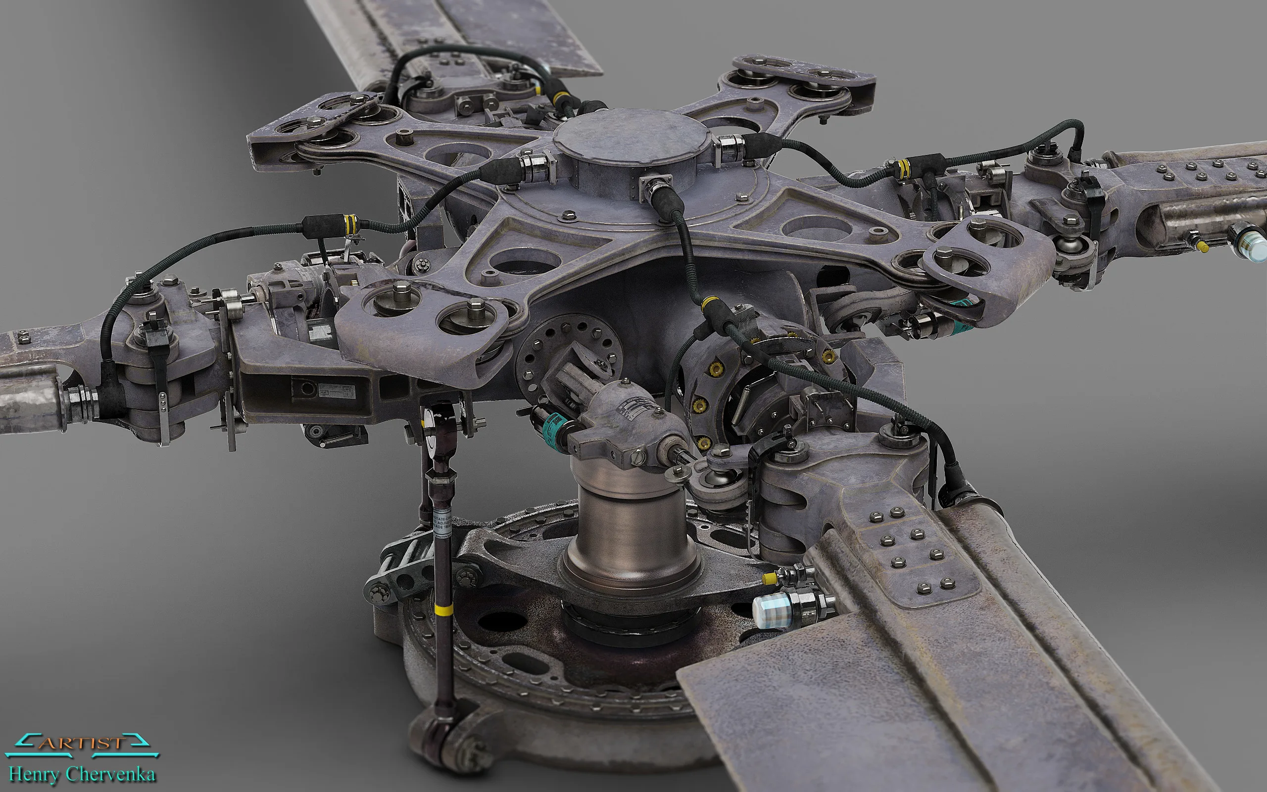Hard Surface ZBrush Tutorial // Modeling A UH-60 Rotor