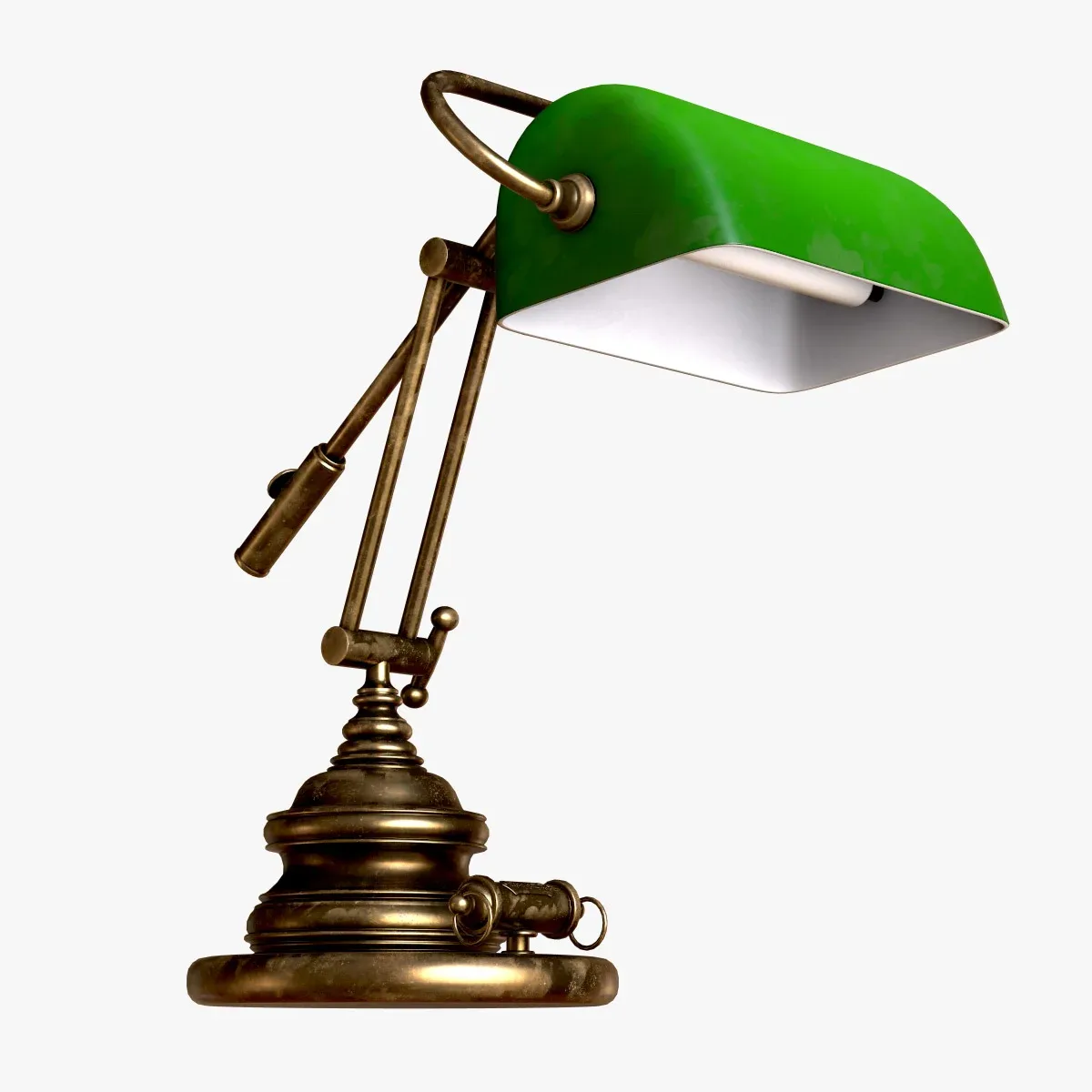 Old Green Banker's Lamp