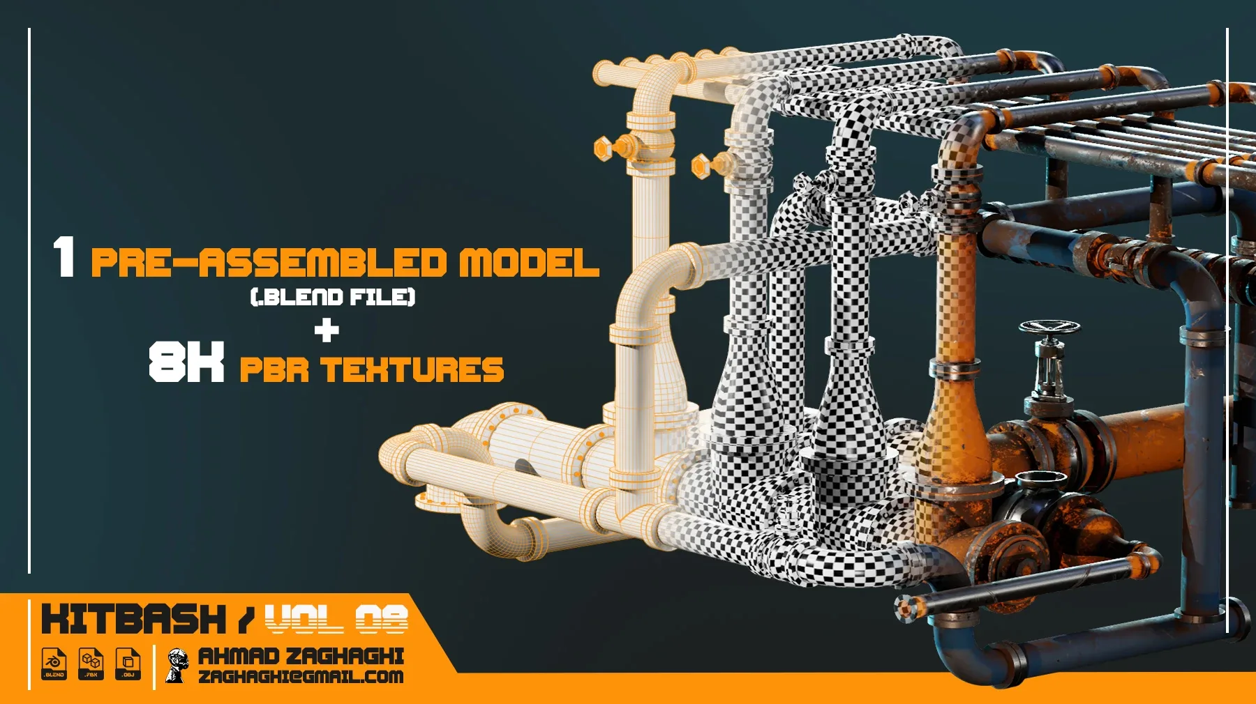 80 Modular Pipes - KITBASH - VOL 08