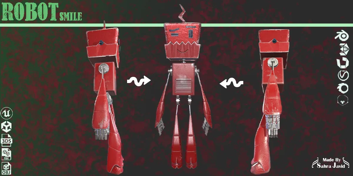 sci-fi -robot 01-robot smile