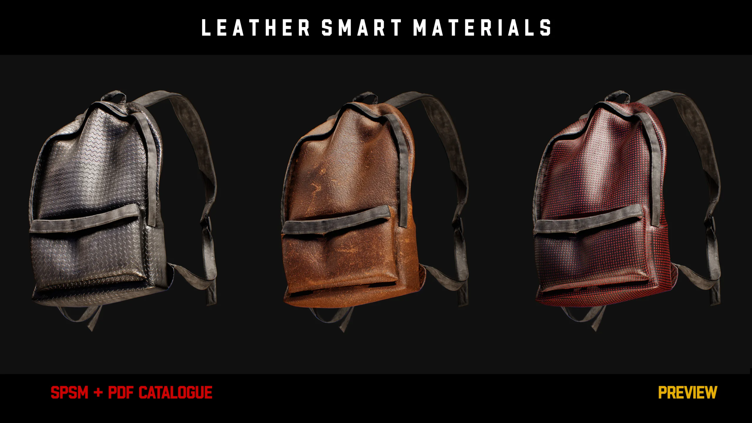 " 15 High Detailed Leather Smart Materials " (Vol.2)