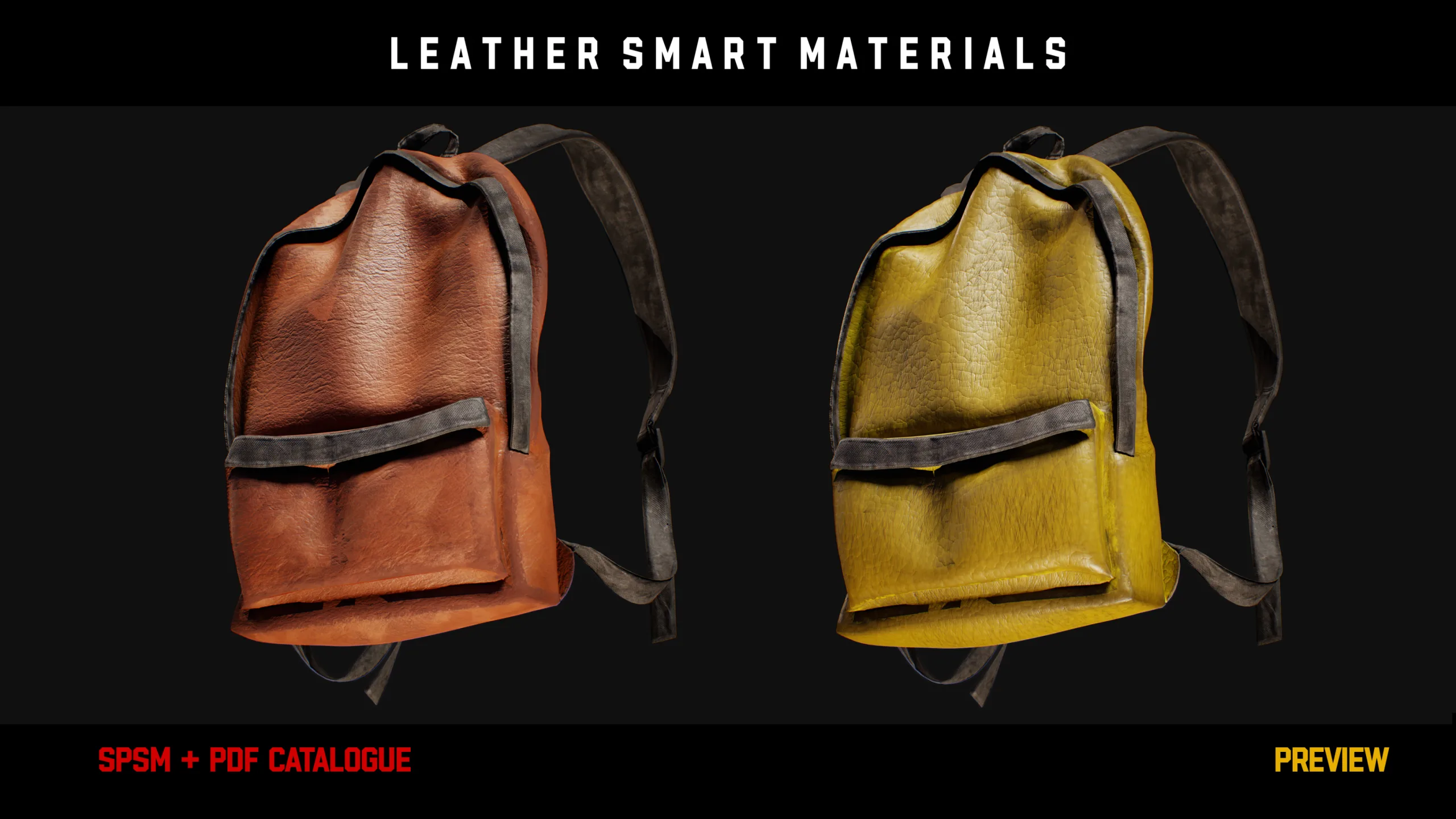 " 15 High Detailed Leather Smart Materials " (Vol.2)