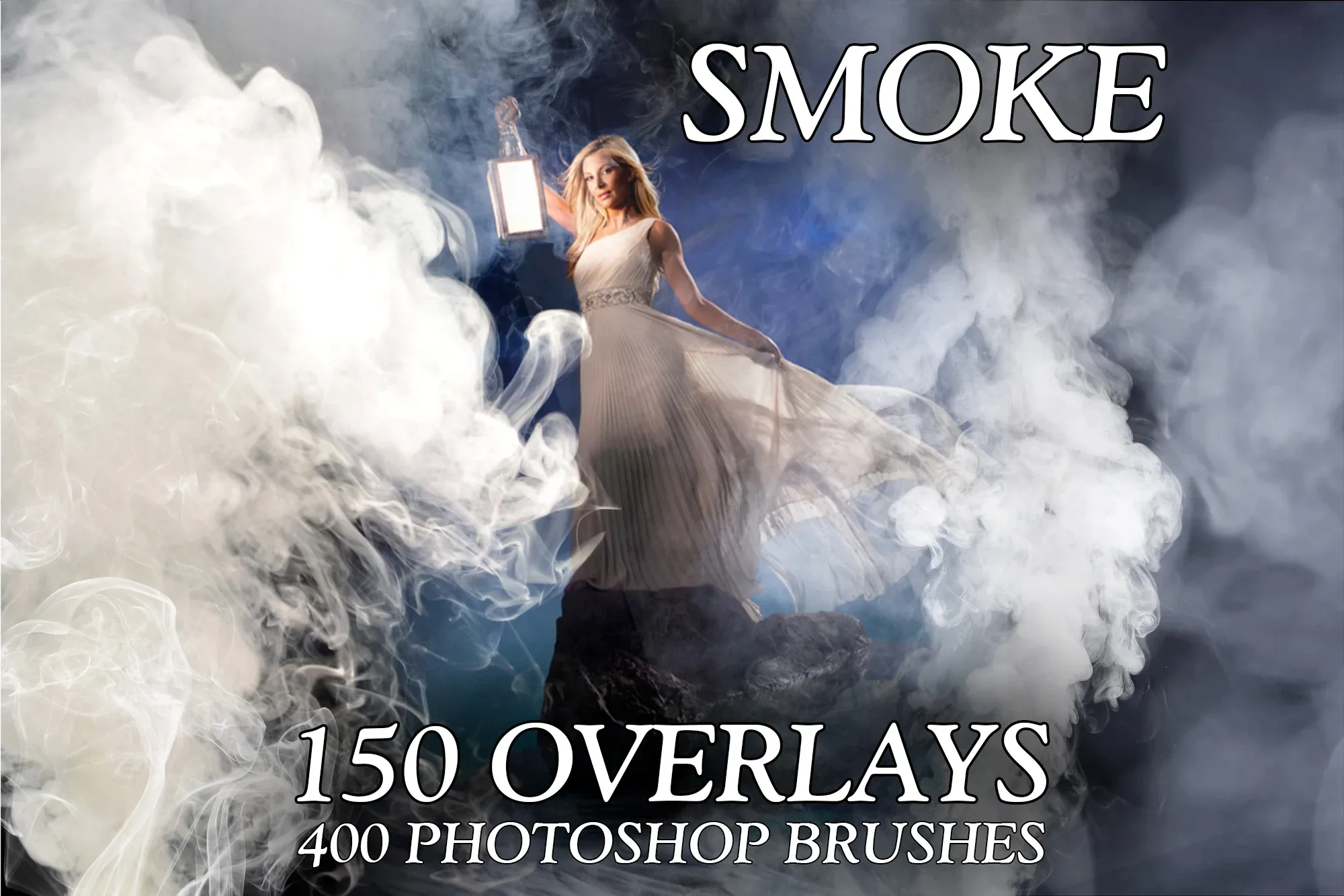 150 Smoke Overlays & 400 Smoke Brushes Photoshop, Cigarette smoke