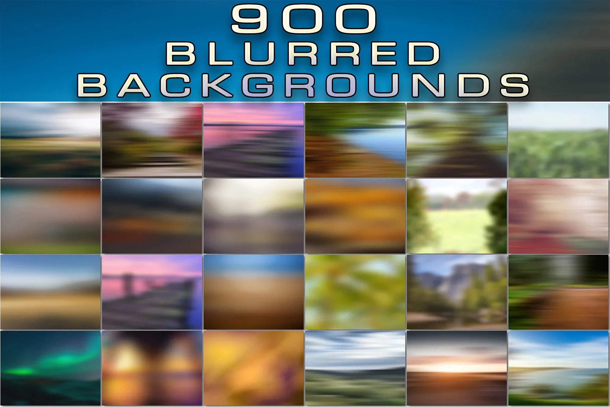 900 Supermassive Blurred Backgrounds, Blurry Landscape, Haze