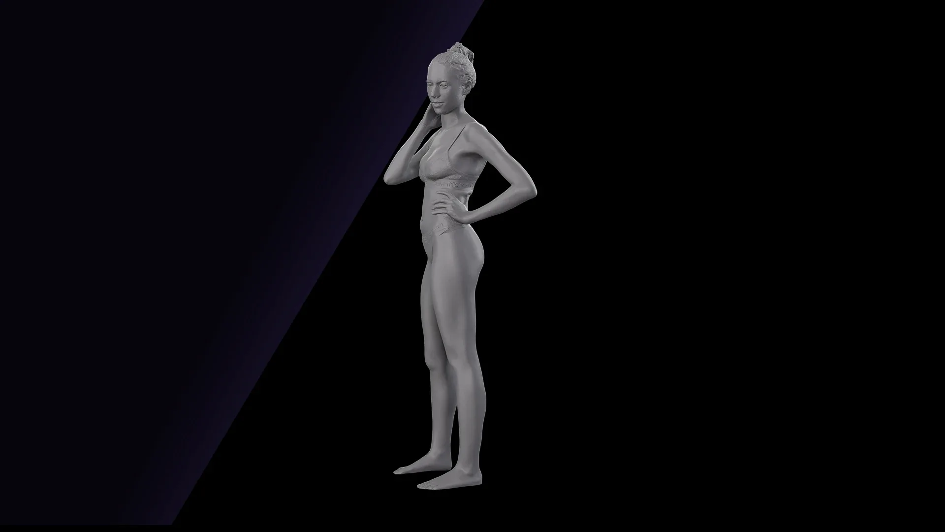 Cleaned Body Scan | 3D Model Adelle Sabelle Underwear