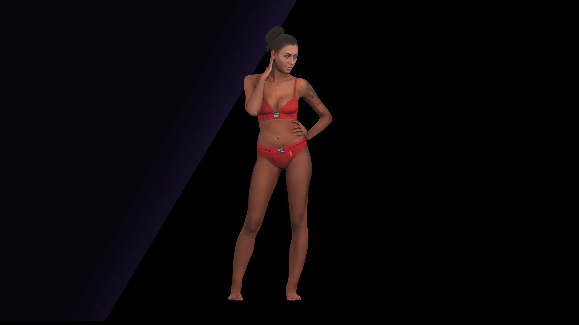 Cleaned Body Scan | 3D Model Adelle Sabelle Underwear