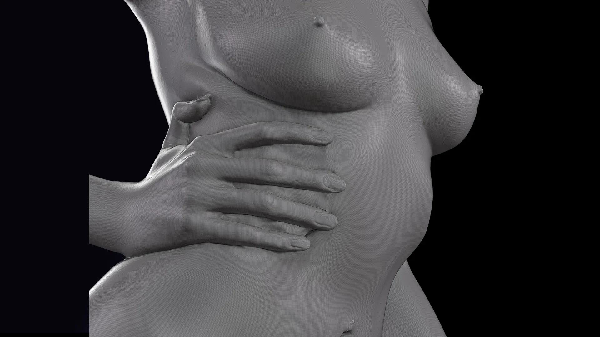 Cleaned Body Scan | 3D Model Adelle Sabelle Nude