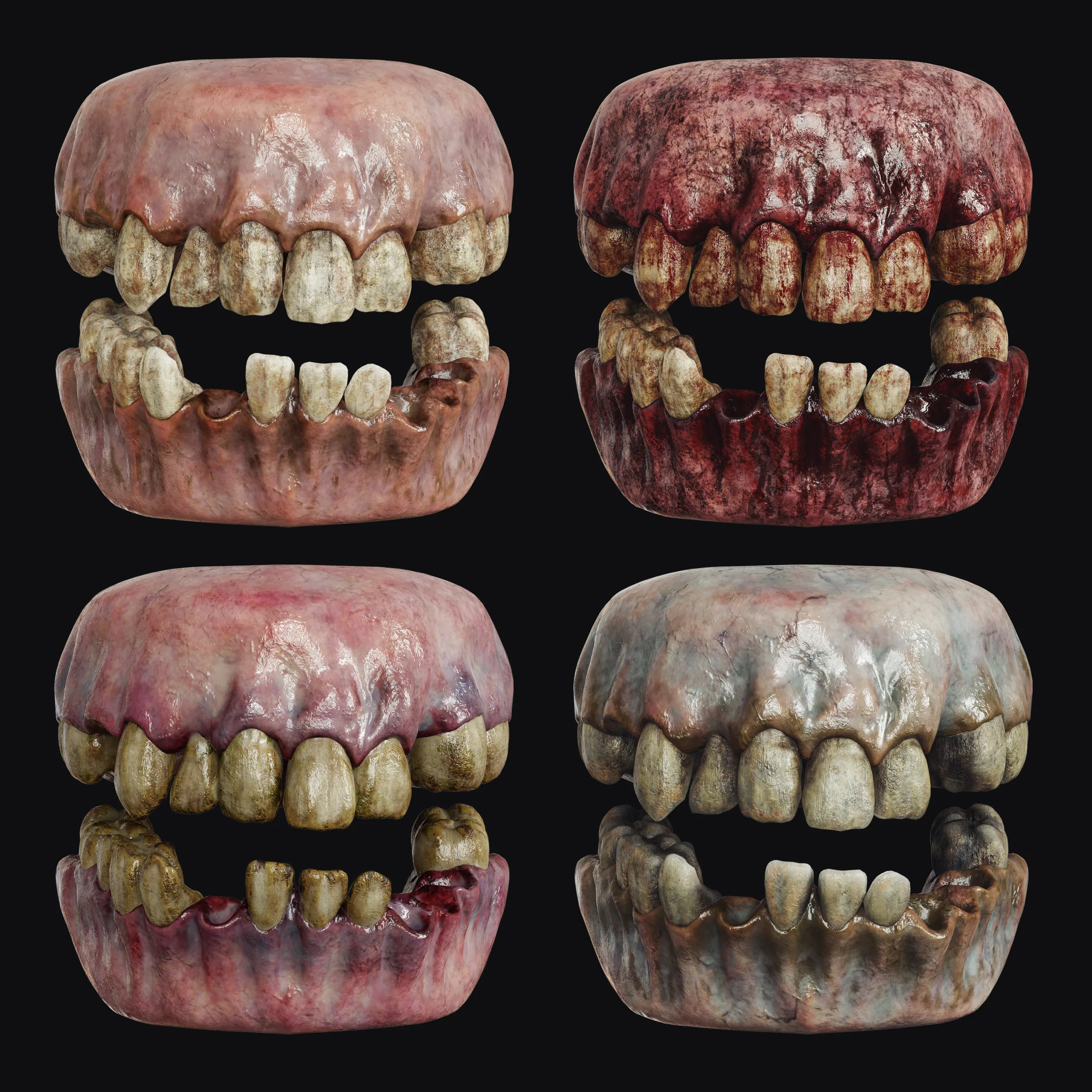 Horror & Gore Smart Materials for Substance 3d Painter Vol 01