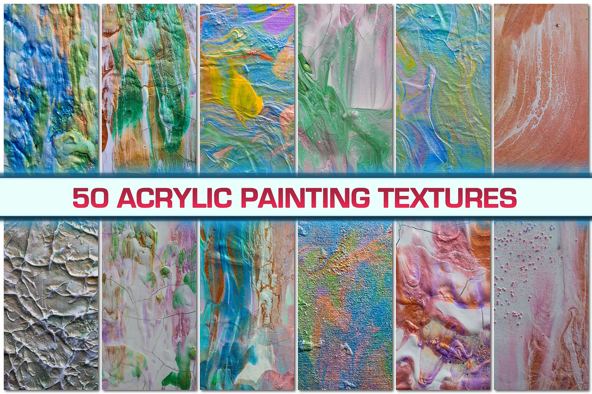 50 Acrylic Painting Textures, Handmade backgrounds, Abstract paint, Contemporary art, Painting oil, Watercolor wall, Acrylic dramatic, Fluid