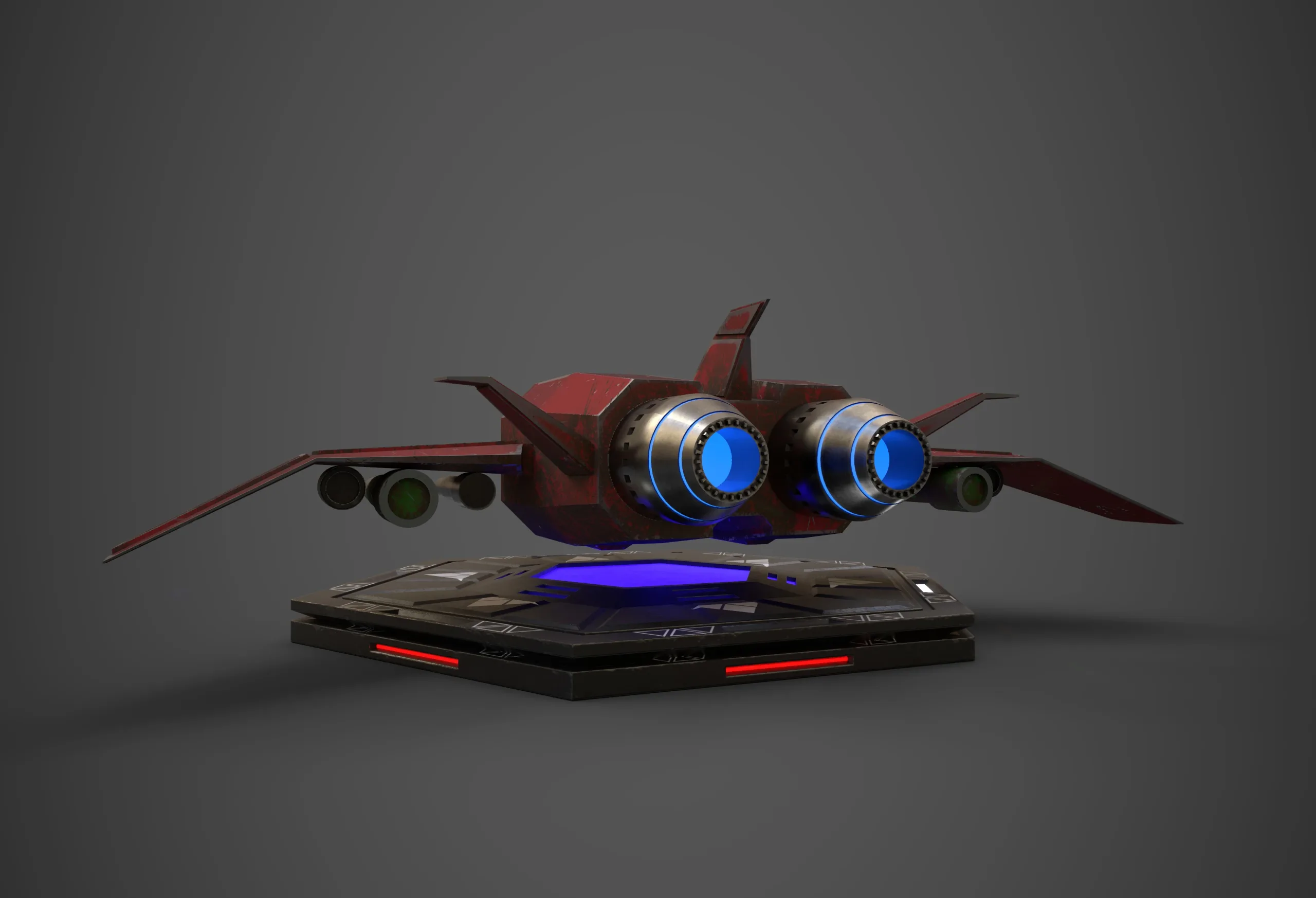 Sci-Fi Spaceship Plane