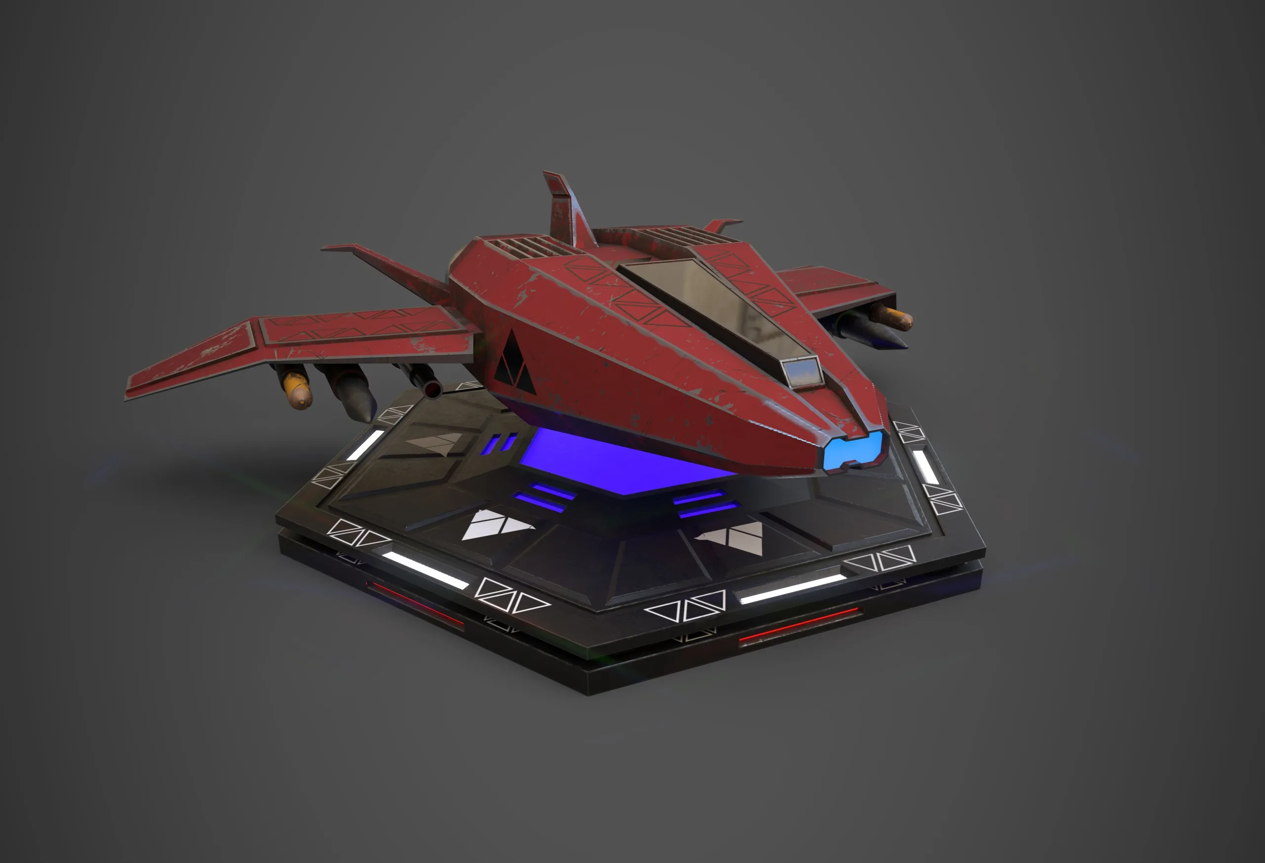 Sci-Fi Spaceship Plane