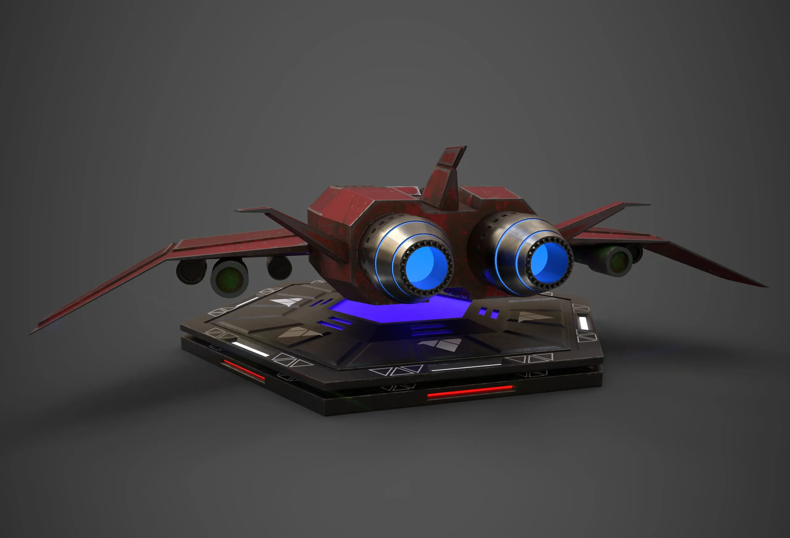 Sci-Fi Spaceship Plane