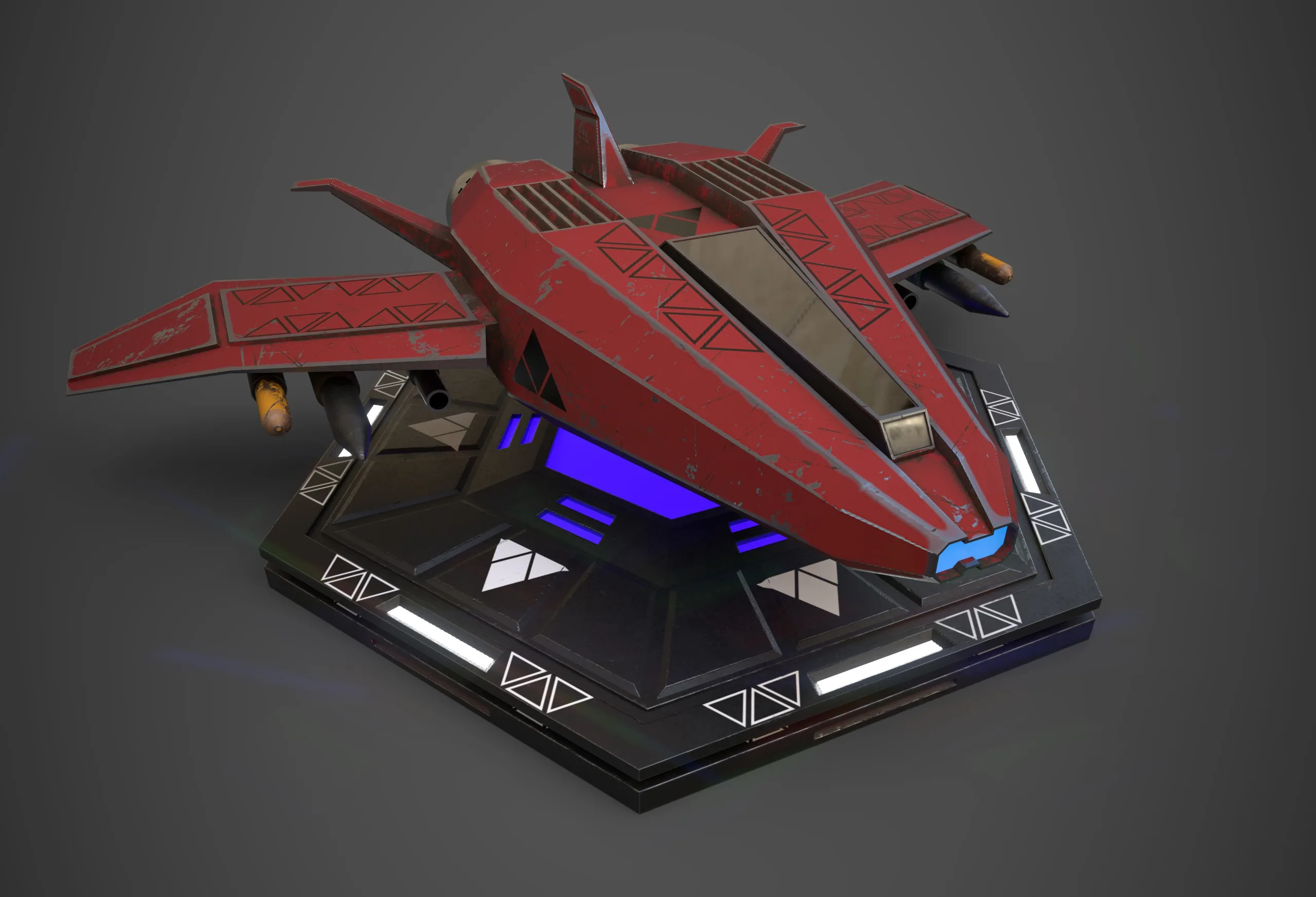 Sci-Fi Spaceship Plane