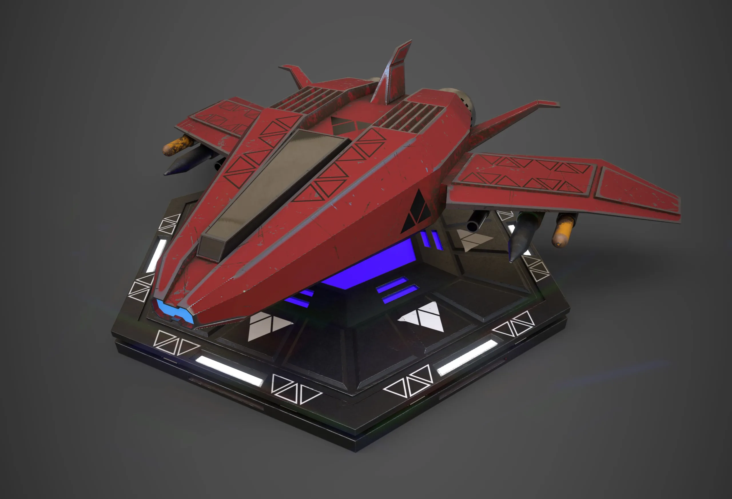 Sci-Fi Spaceship Plane