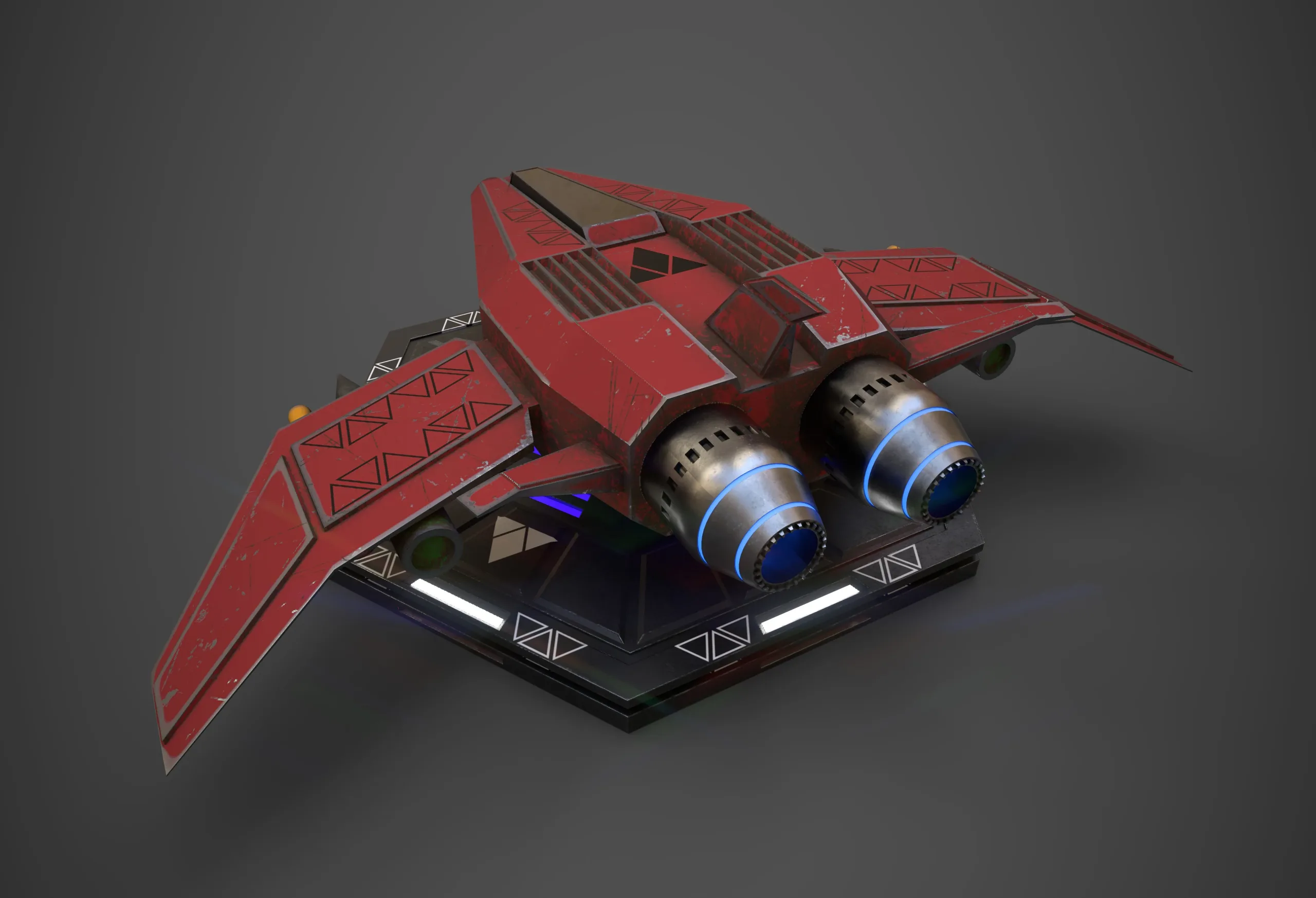 Sci-Fi Spaceship Plane